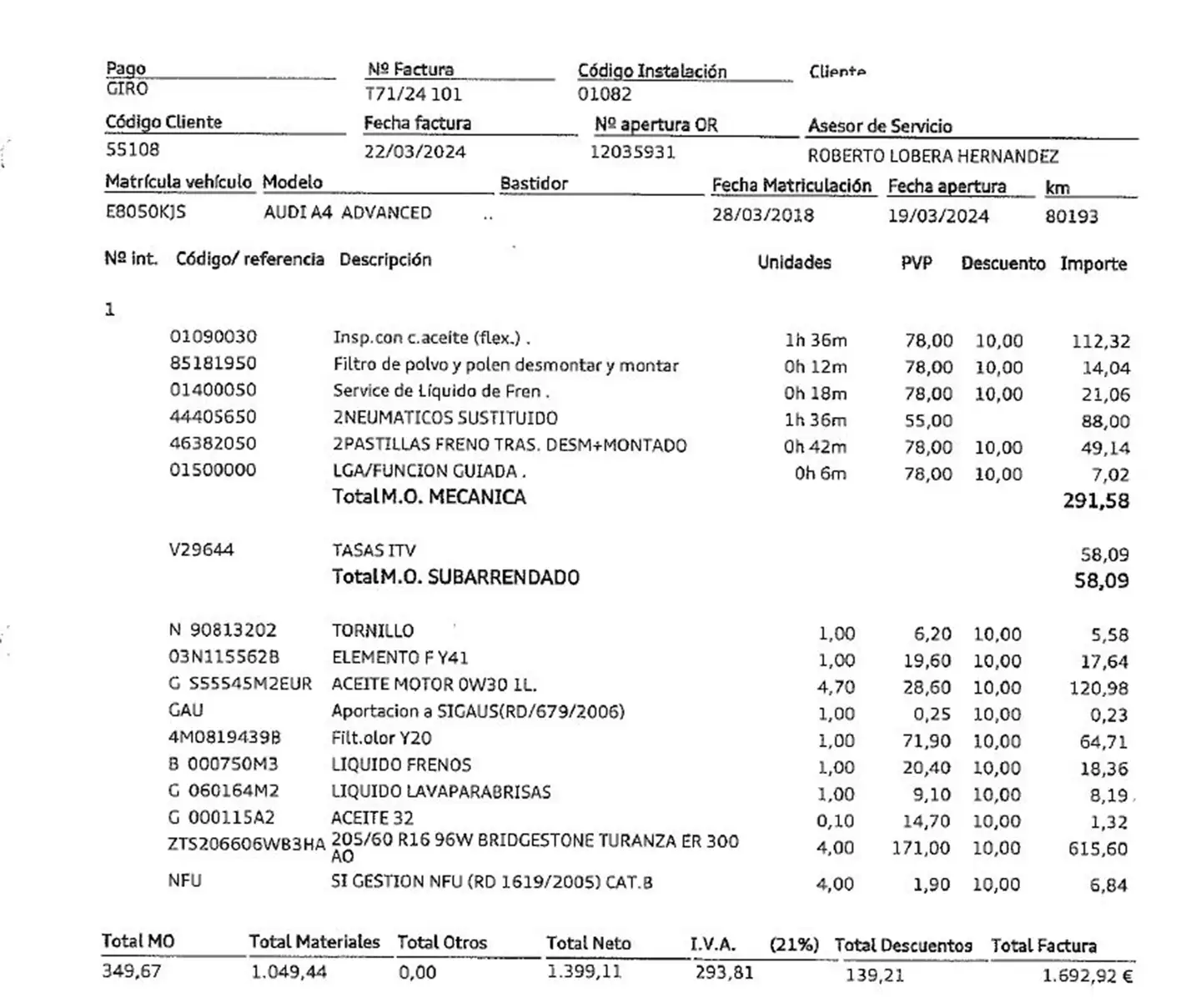Foto Audi A4 Audi A4 Advanced edition  2.0 TDI (150 CV) S tronic