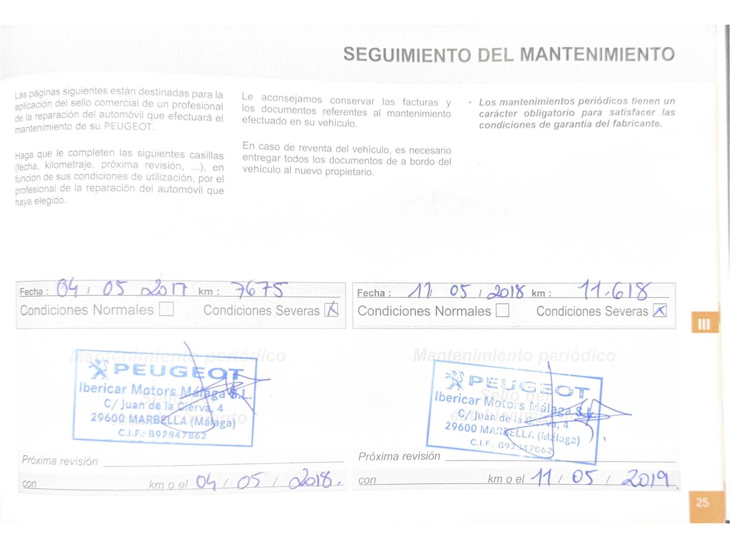 Foto del mantenimiento del Peugeot 2008 Peugeot 2008 PureTech 110 S&S Allure EAT6 (110 CV)