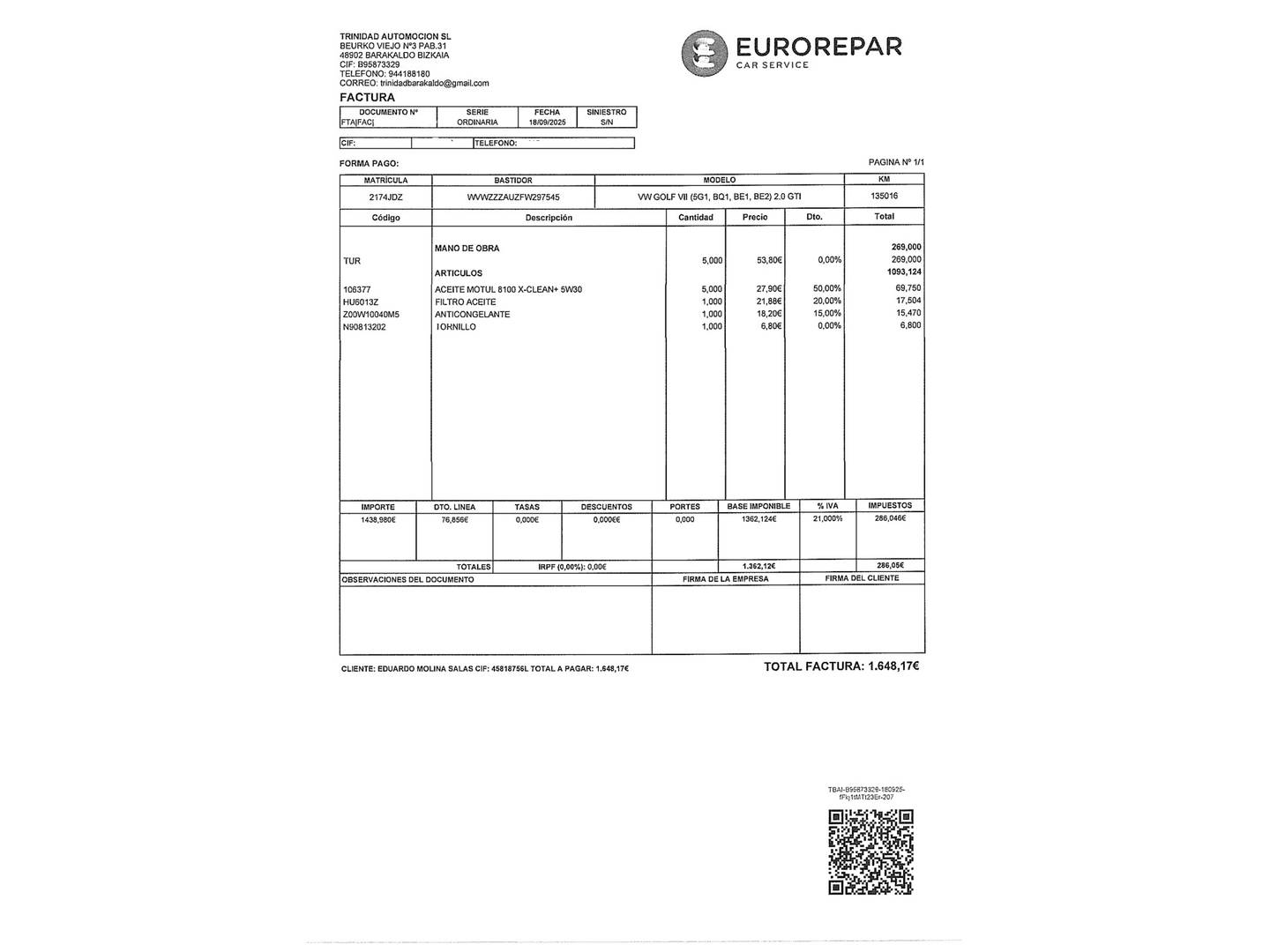 Foto Volkswagen Golf Volkswagen Golf 2.0 TSI (220 CV)