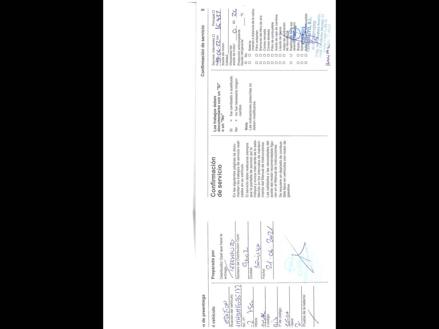 Foto del mantenimiento del Opel Corsa Opel Corsa 1.2 XEL S&S Edition (75 CV)