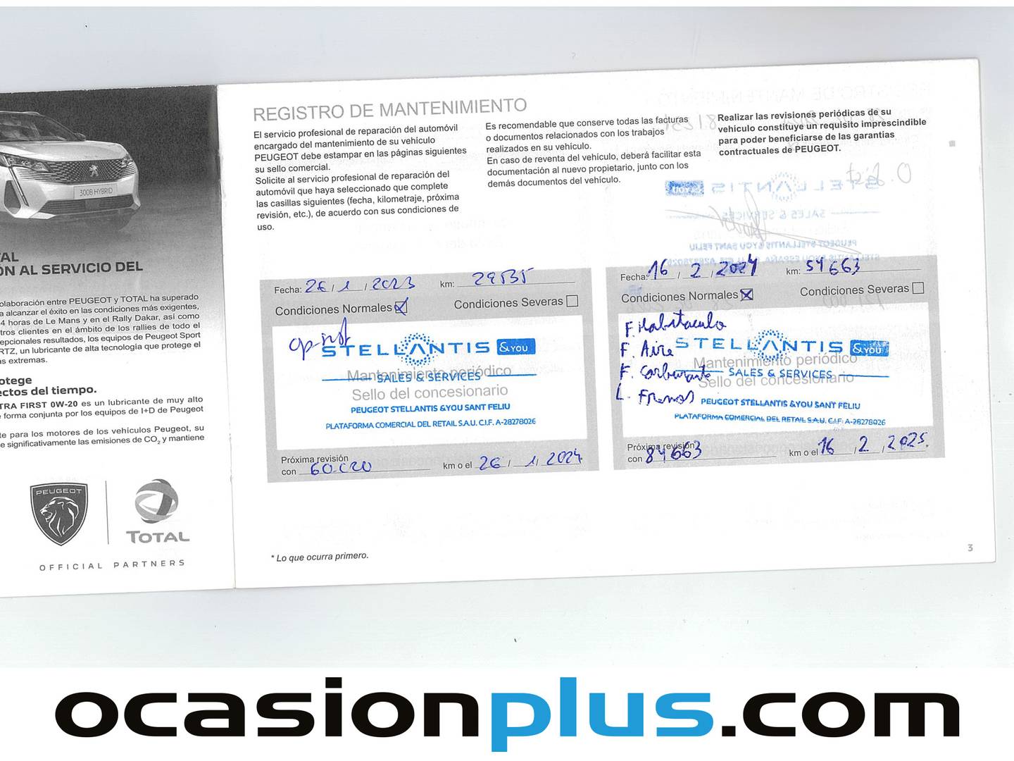 Foto del mantenimiento del Peugeot Rifter Peugeot Rifter Active Pack Business BlueHDi (100 CV)