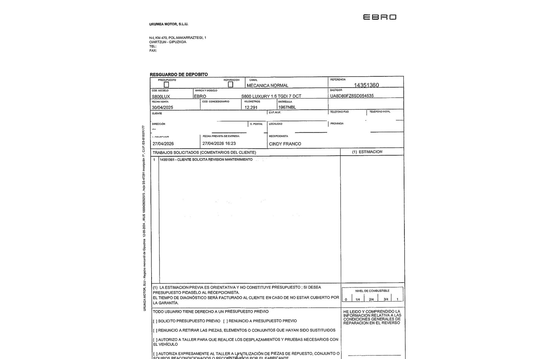 Ebro s800 1.6 T-GDi Luxury DCT 7 plazas - foto 24