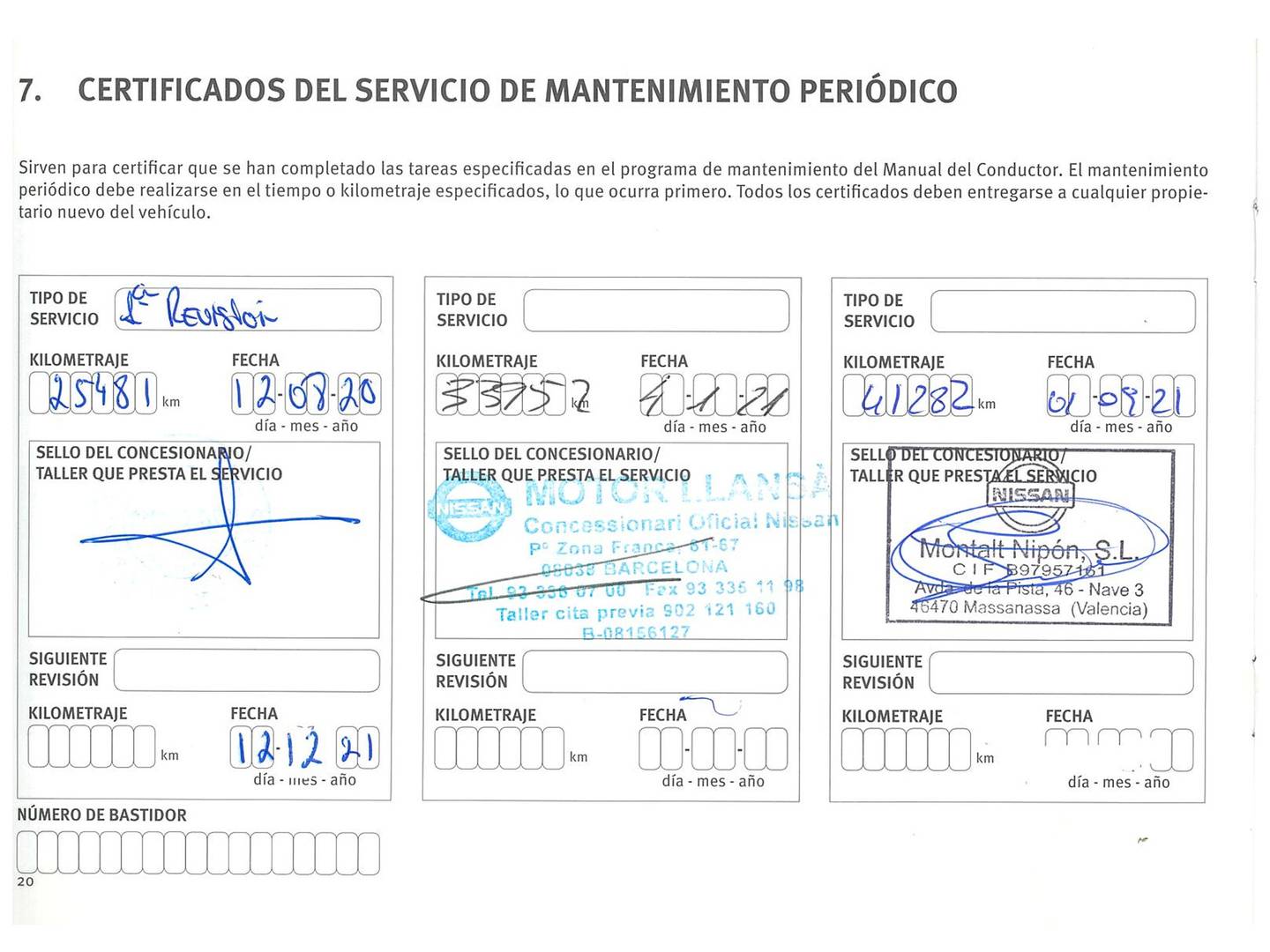 Foto del mantenimiento del Nissan QASHQAI Nissan Qashqai DIG-T 140 Tekna 4x2 (140 CV)
