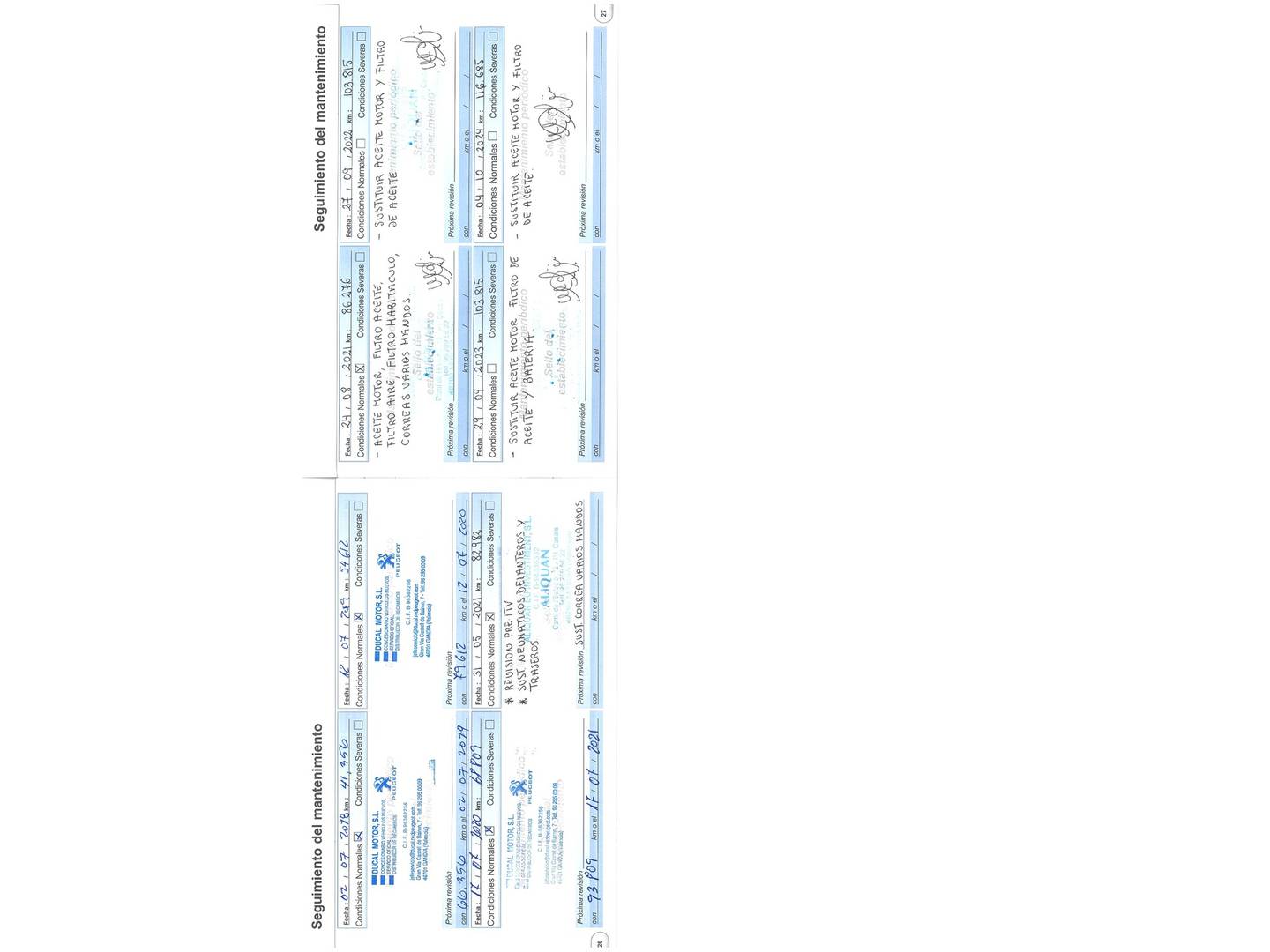Foto del mantenimiento del Peugeot 208 Peugeot 208 PureTech 82 Style (82 CV)