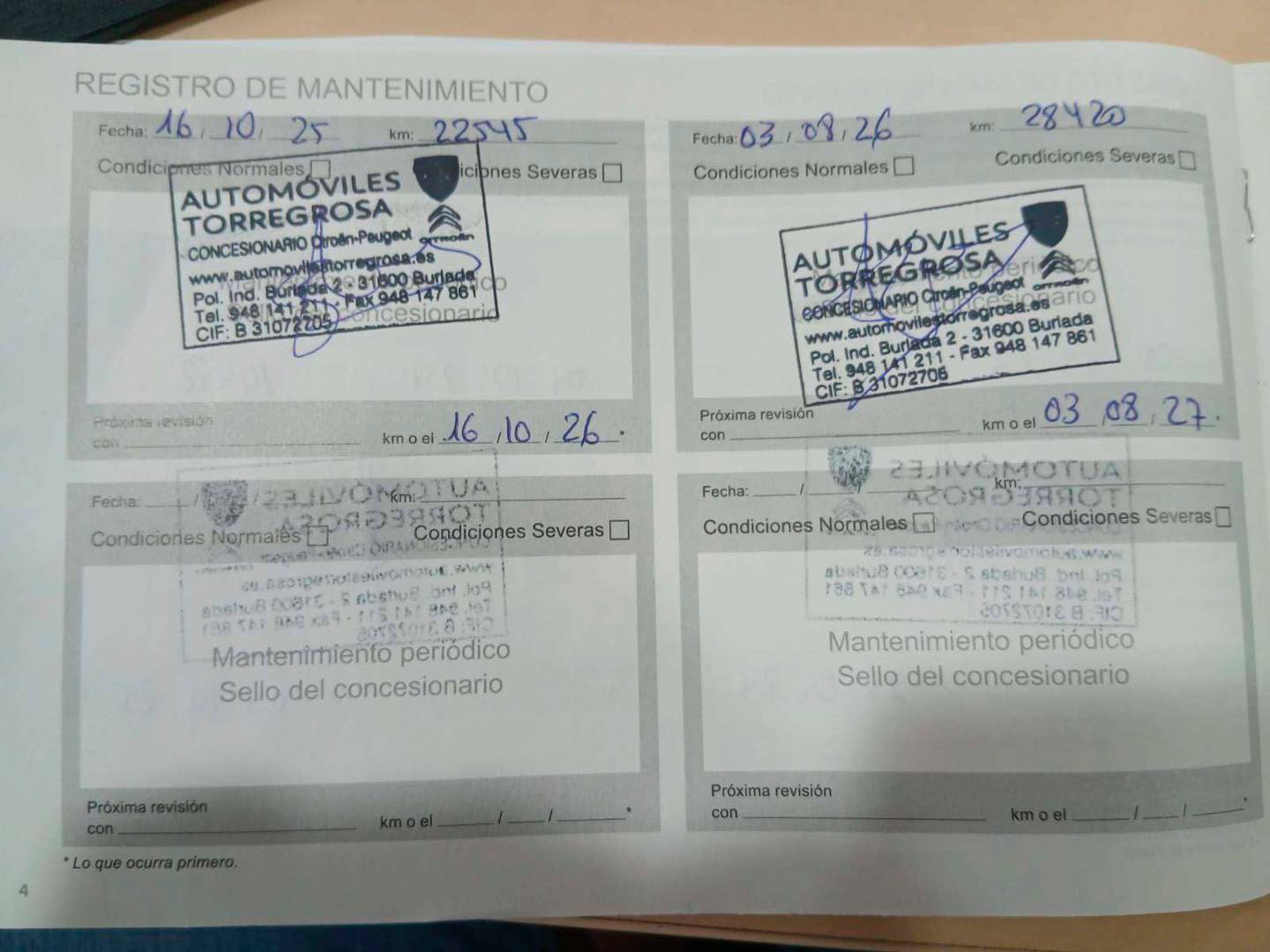 Foto del mantenimiento del Citroën C4 Citroën C4 PureTech 130 S&S Shine (130 CV)