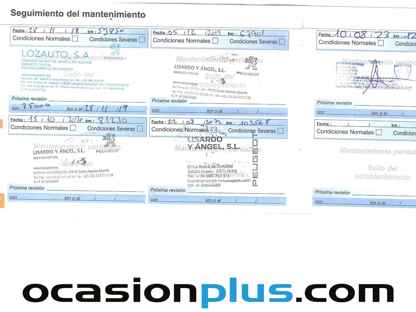 Foto del mantenimiento del Peugeot 308 Peugeot 308 SW 2.0 BlueHDI GT Line (150 CV)