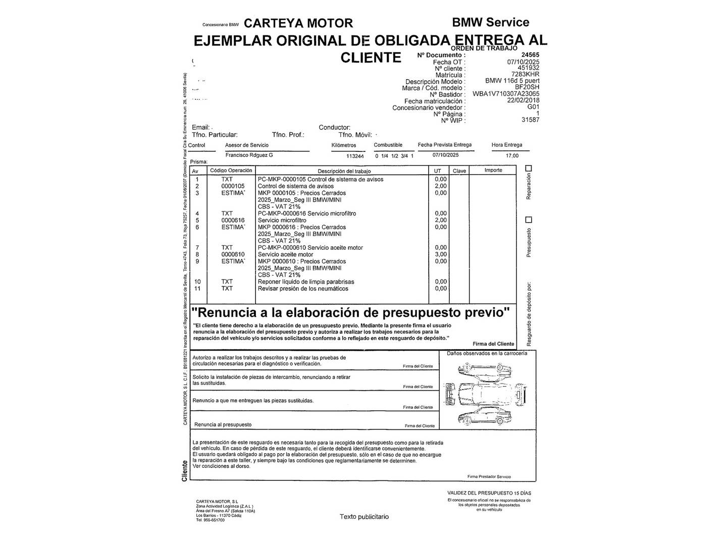 Foto BMW Serie 1 BMW Serie 1 116d (116 CV)