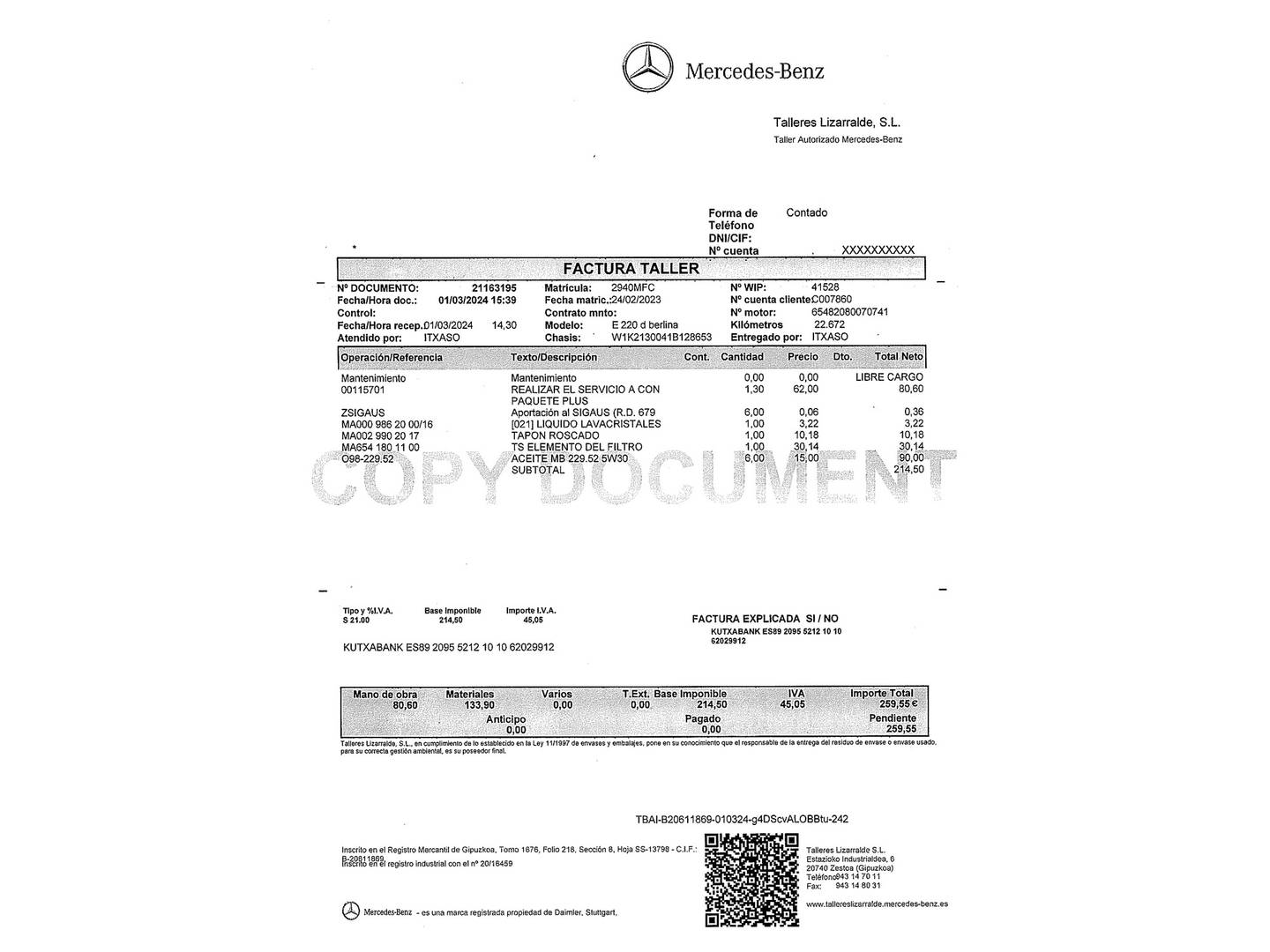 Foto Mercedes Clase E Mercedes-Benz Clase E E 220 d (200 CV)