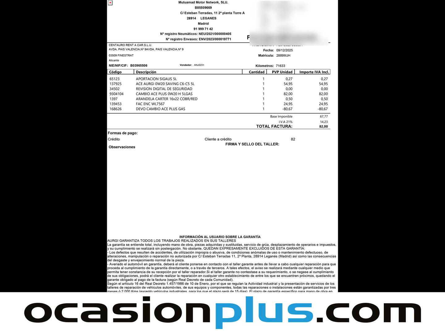 Foto del mantenimiento del KIA Ceed KIA Ceed 1.6 MHEV iMT Drive (136 CV)