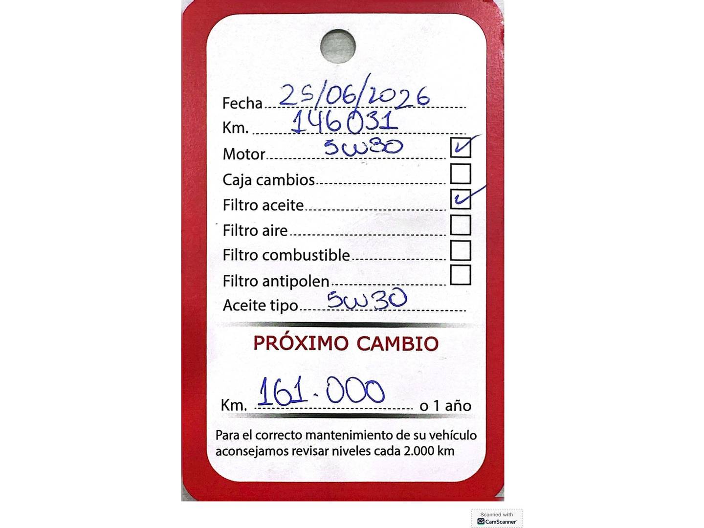 Foto del mantenimiento del Opel Corsa Opel Corsa 1.3 CDTi Expression (75 CV)