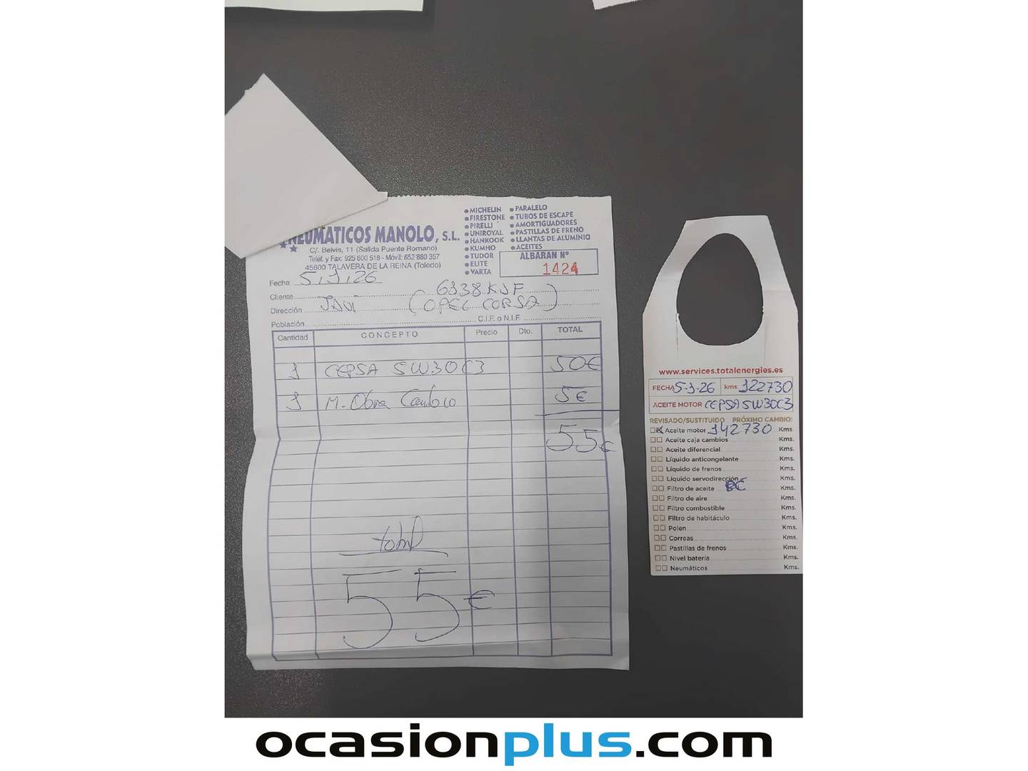 Foto del mantenimiento del Opel Corsa Opel Corsa 1.4 GLP Selective (90 CV)