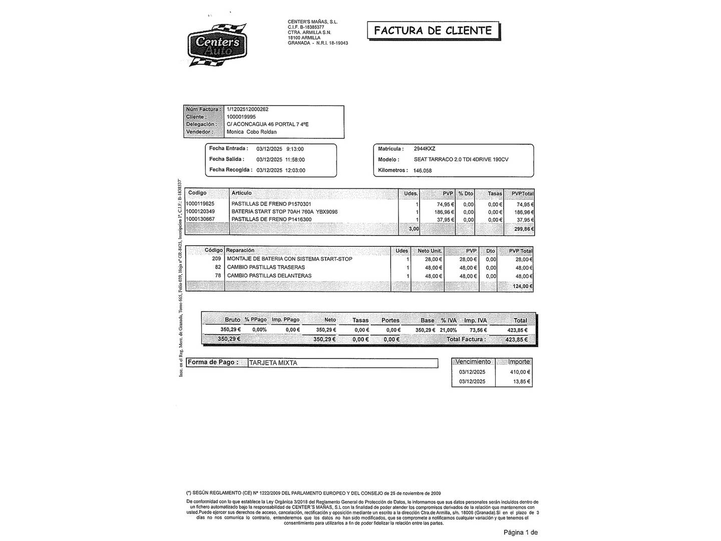 Foto Seat Tarraco SEAT Tarraco 2.0 TDI S&S Xcellence Plus 4Drive DSG  (190 CV) 7 Plazas