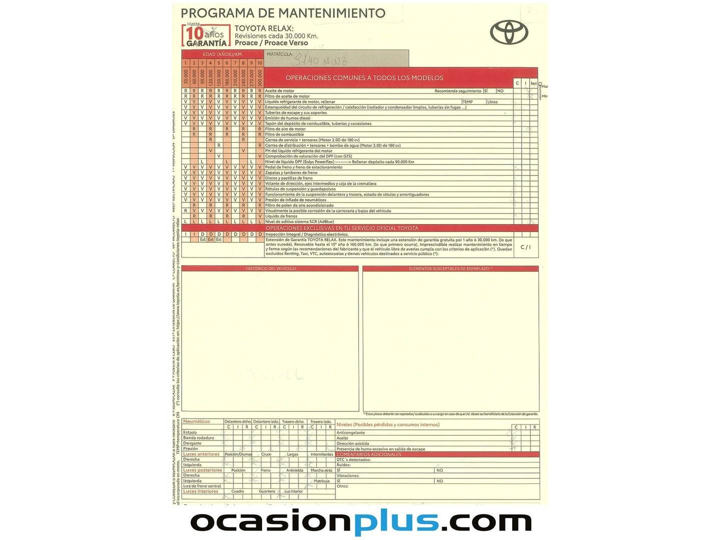Foto del mantenimiento del Toyota Proace City Verso Toyota Proace City Verso 1.5D Family Active L1 Auto (131 CV)