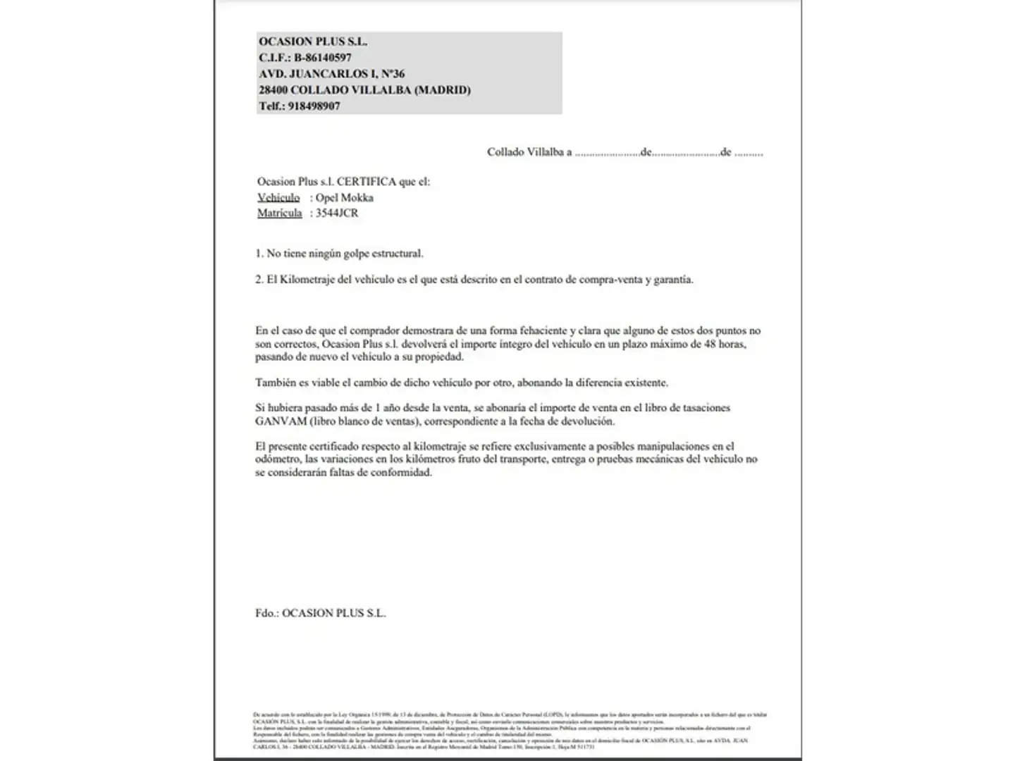 Certificado
