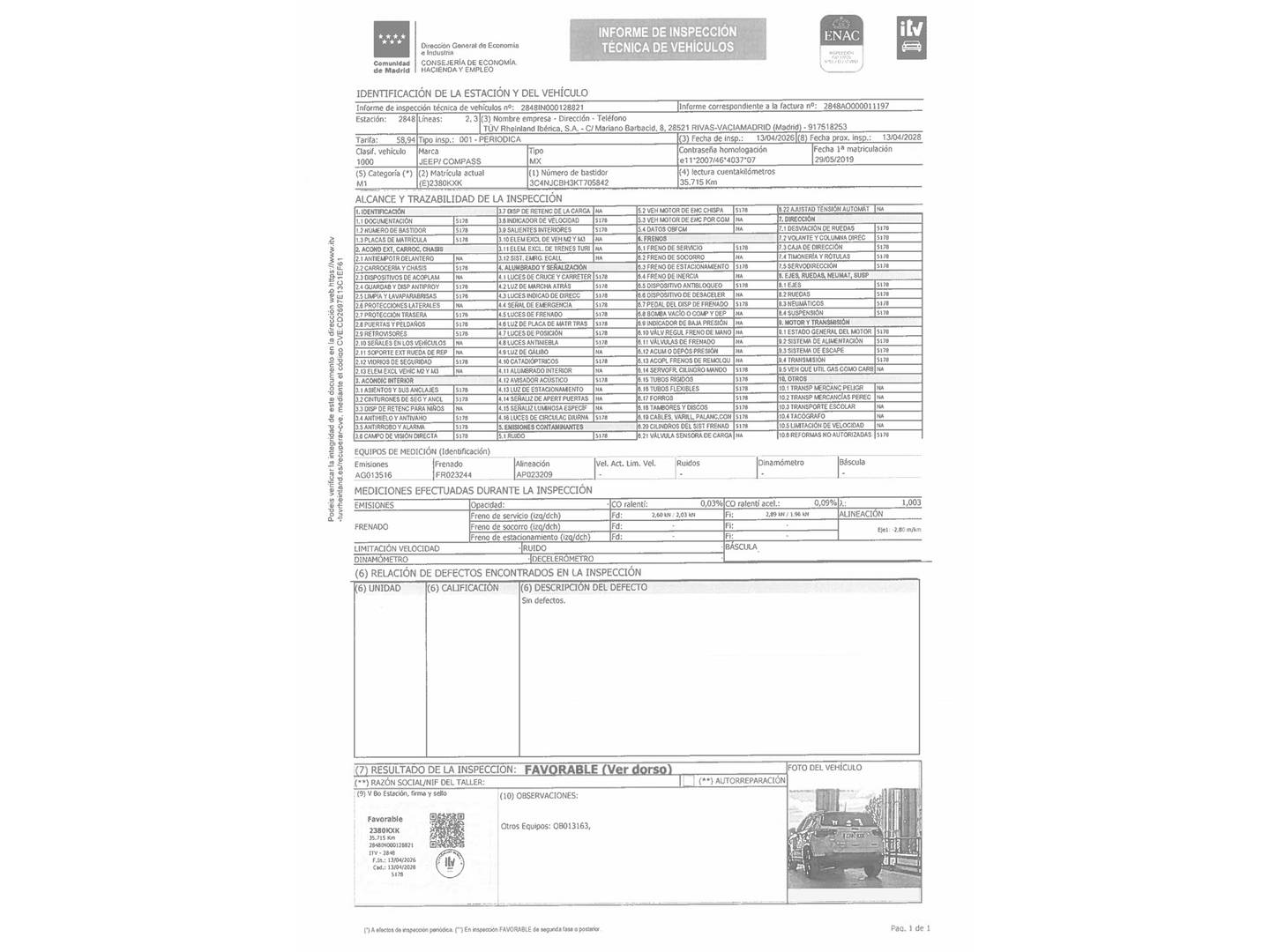 Jeep Compass Jeep Compass 1.4 Multiair Night Eagle 4x2 (140 CV) de segunda mano