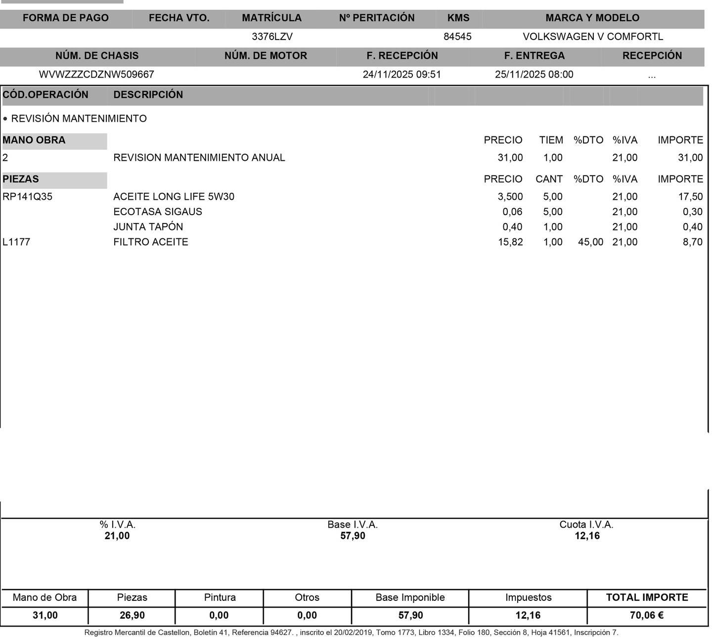 Foto Volkswagen Golf Volkswagen Golf Variant Variant Life 2.0 TDI (115 CV)
