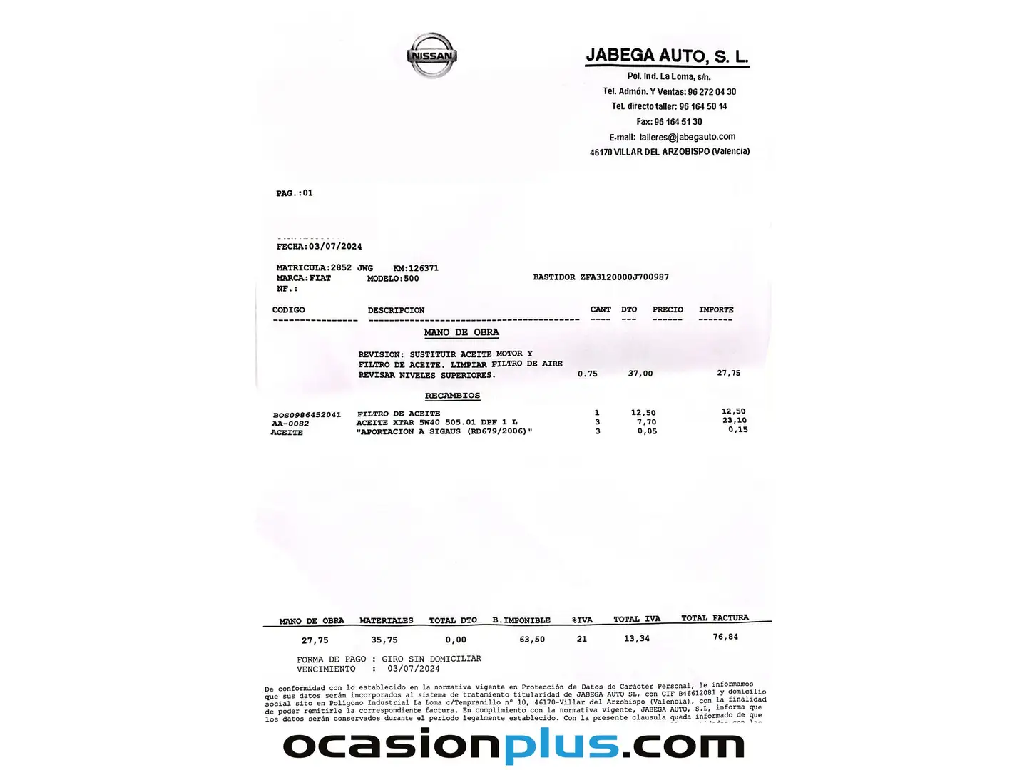 Foto Fiat 500 Fiat 500 1.2 Pop (69 CV)