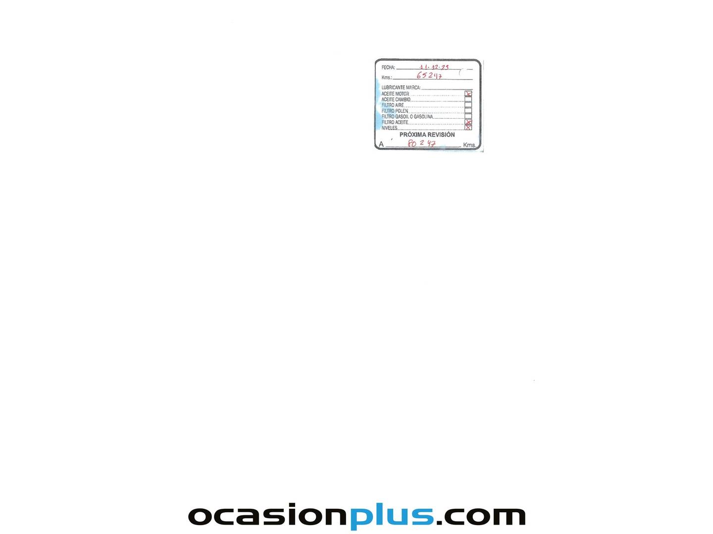 Foto del mantenimiento del Opel Crossland X Opel Crossland X 1.5 D Innovation (102 CV)