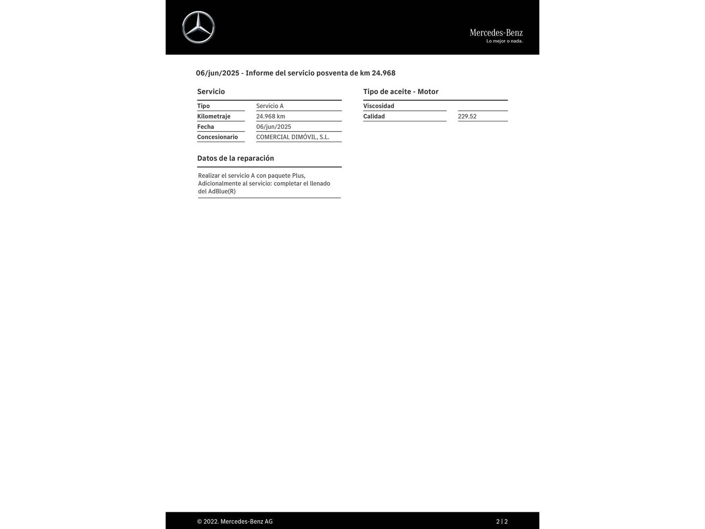 Foto del mantenimiento del Mercedes GLC Mercedes GLC 300 de 4Matic (333 CV)