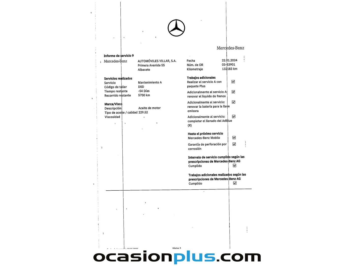 Foto del mantenimiento del Mercedes Clase GLE Mercedes GLE 350 d 4Matic (258 CV) Pack AMG