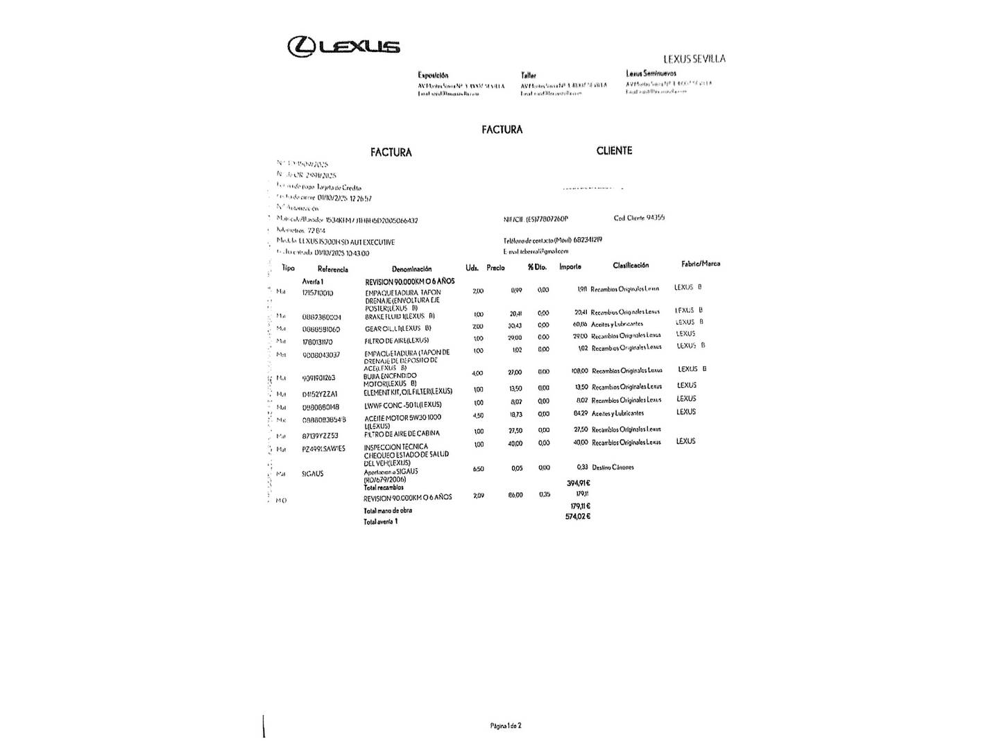 Foto Lexus IS Lexus IS 300h Executive (223 CV)