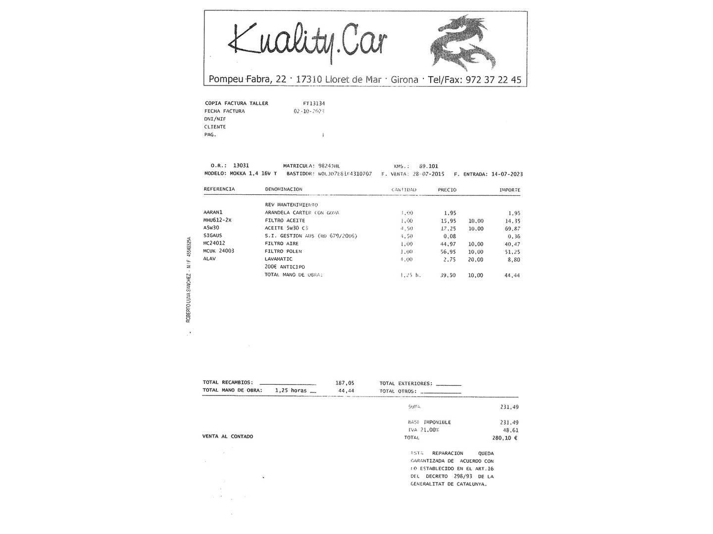 Foto Opel Mokka Opel Mokka 1.4 Turbo Excellence 4x2 Auto (140 CV)