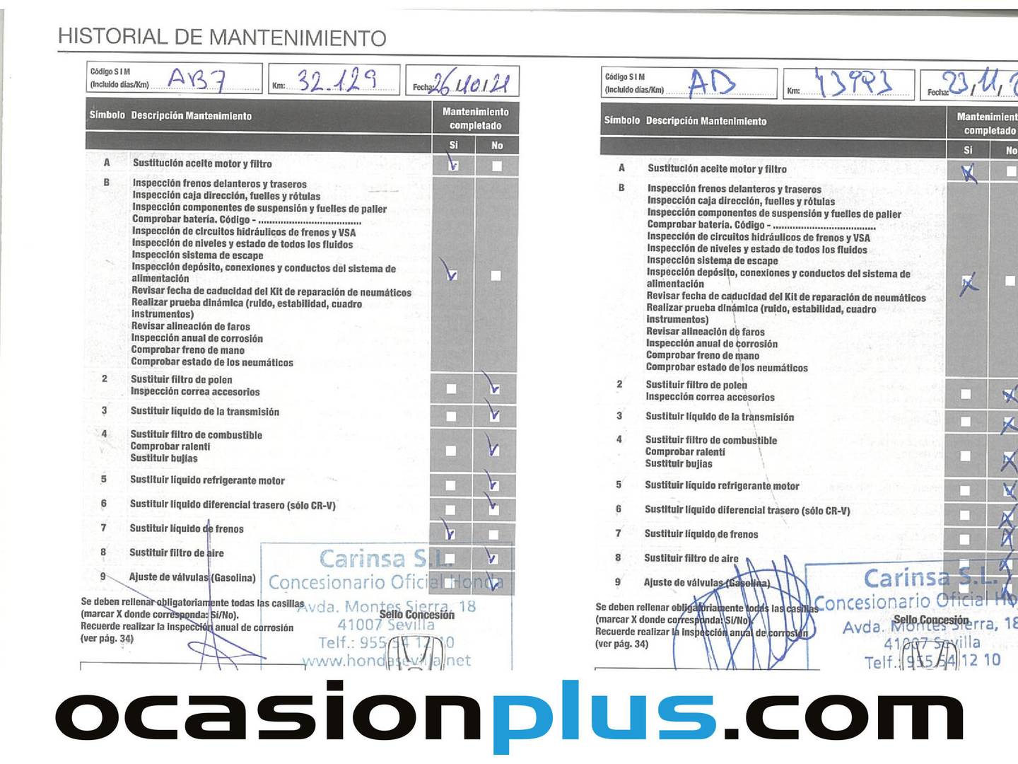 Foto del mantenimiento del Honda HR-V Honda HR-V 1.5 i-VTEC Elegance Navi (130 CV)
