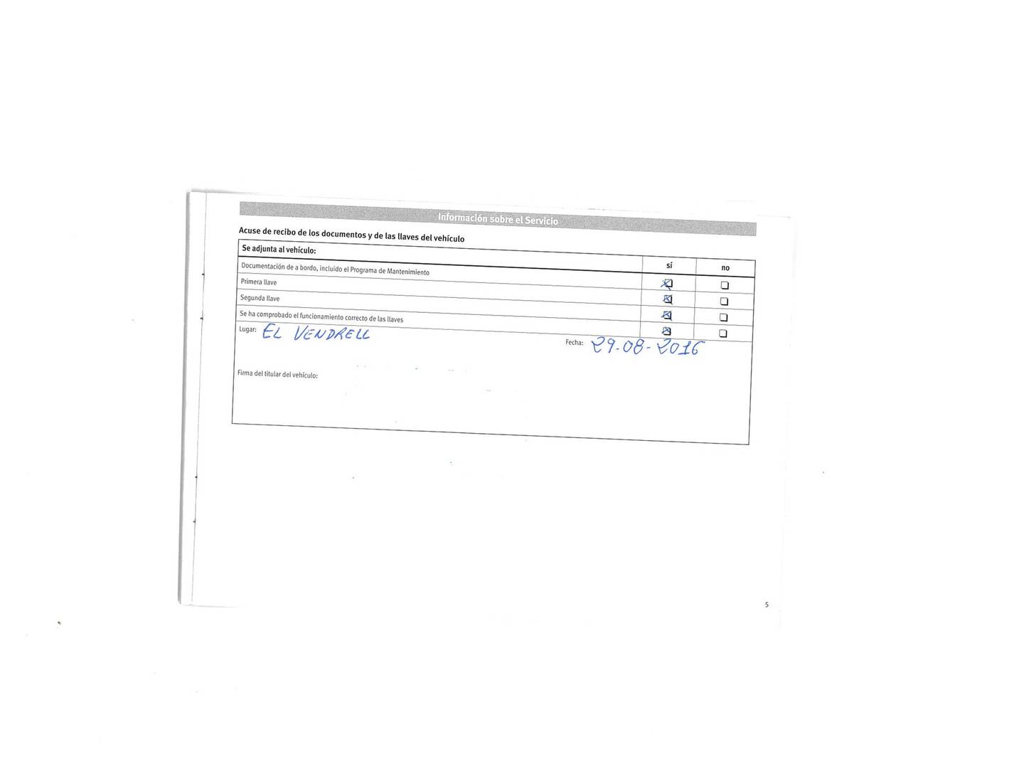 Foto del mantenimiento del Seat Toledo Seat Toledo 1.6 TDI CR Reference (115 CV)