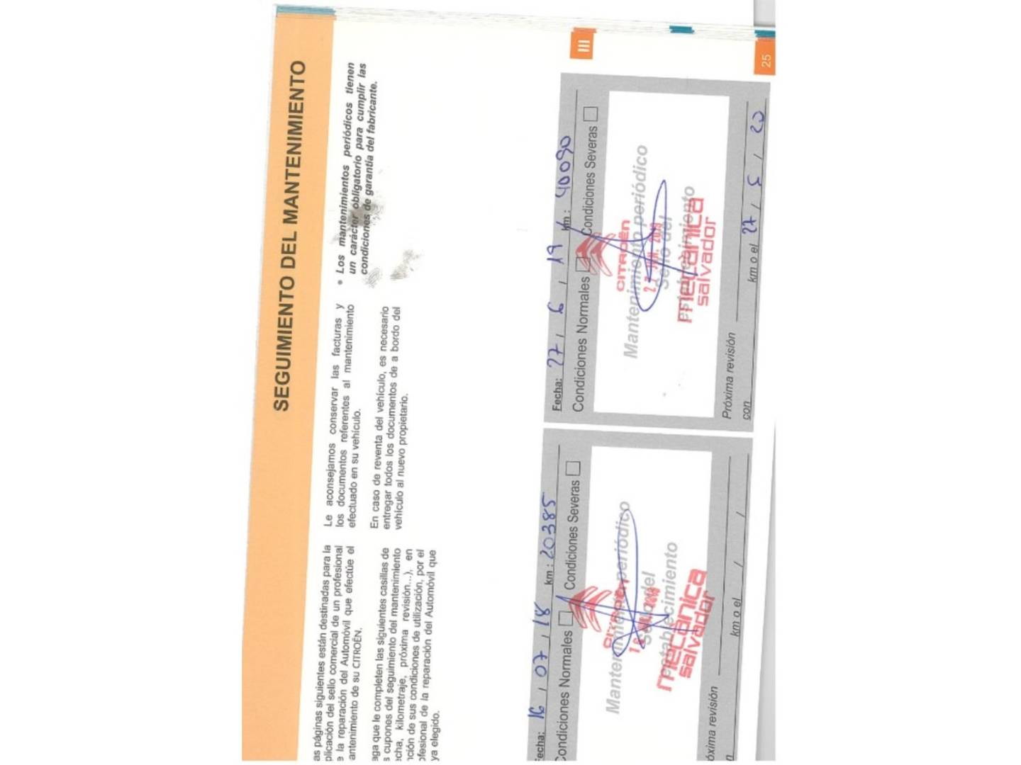 Foto del mantenimiento del Citroën C-Elysée Citroën C-Elysee BlueHDi 100 Shine (100 CV)