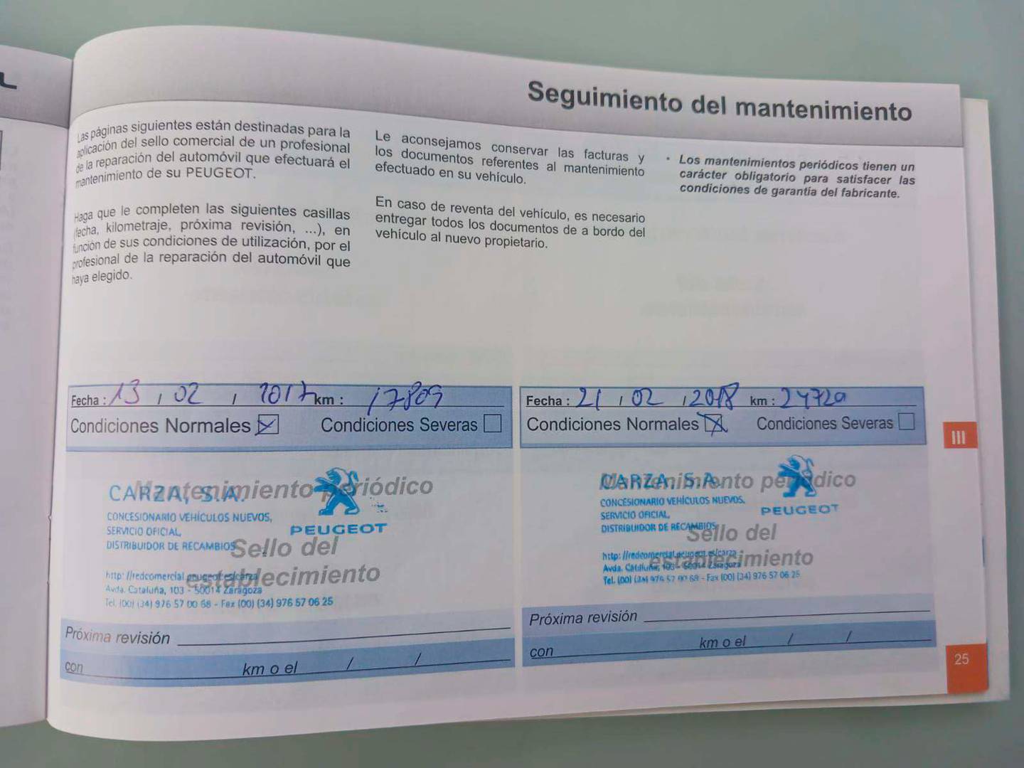 Foto del mantenimiento del Peugeot 108 Peugeot 108 1.0 VTi Top! Allure ETG5 (69 CV)