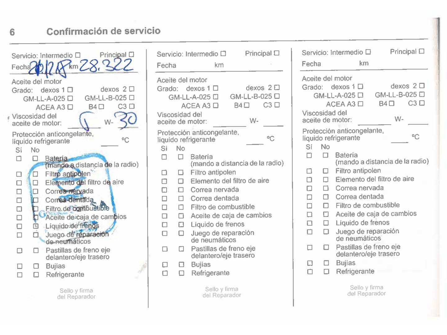 Foto del mantenimiento del Opel Mokka X Opel Mokka X 1.4 Turbo S&S Selective 4X2 (140 CV)