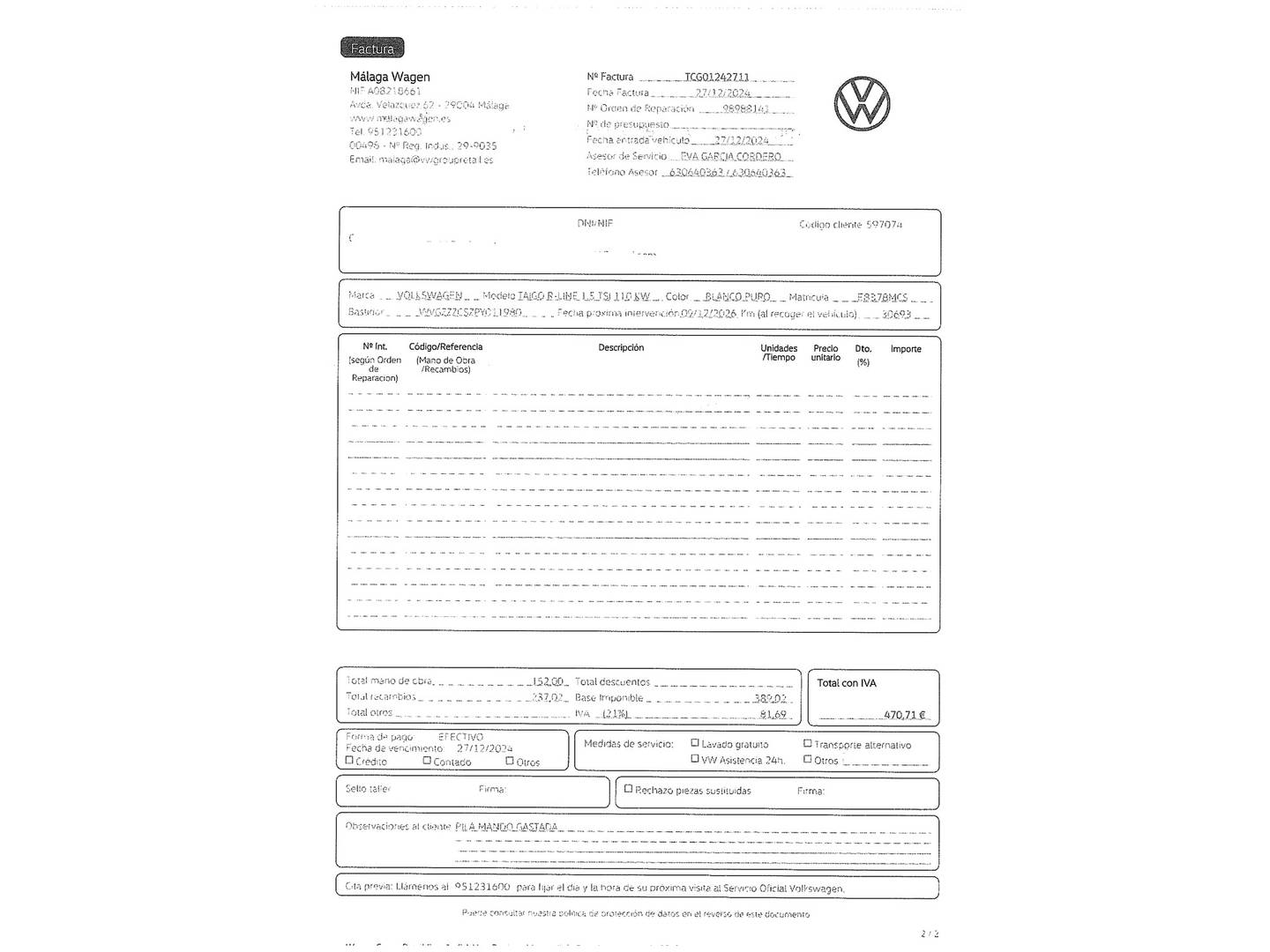 Foto Volkswagen Taigo Volkswagen Taigo R-Line 1.5 TSI (150 CV) DSG