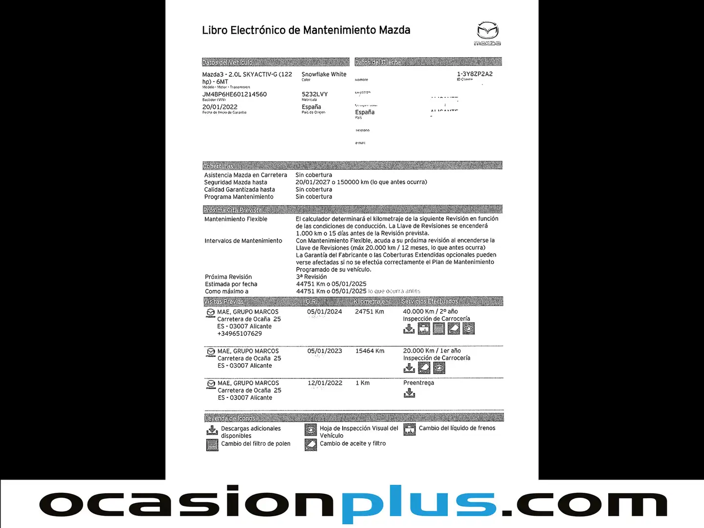 Foto Mazda Mazda3 Mazda Mazda 3 2.0 e-Skyactiv-G Evolution (122 CV)