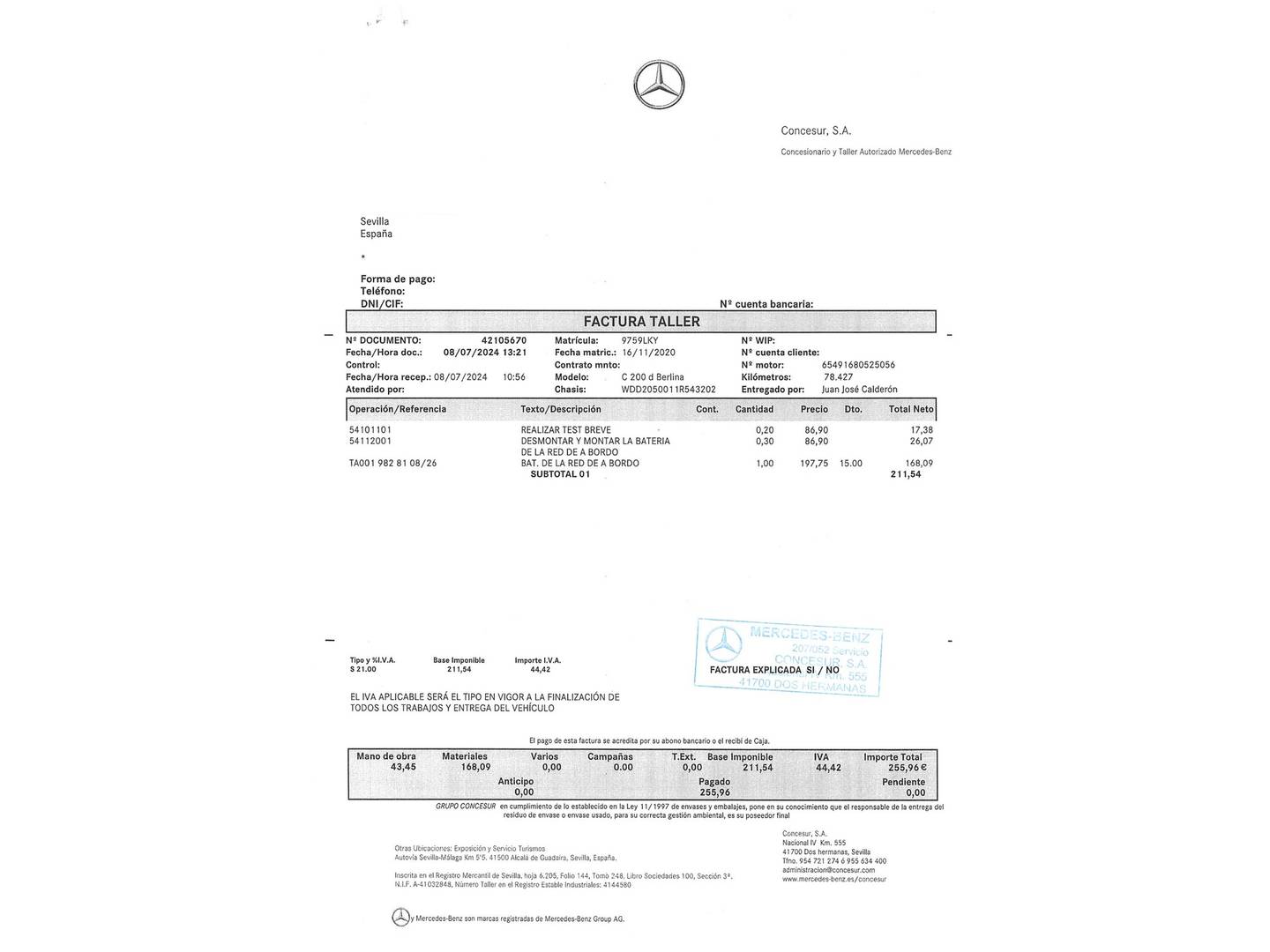 Foto Mercedes Clase C Mercedes-Benz Clase C 200 d  (160 CV) Pack AMG