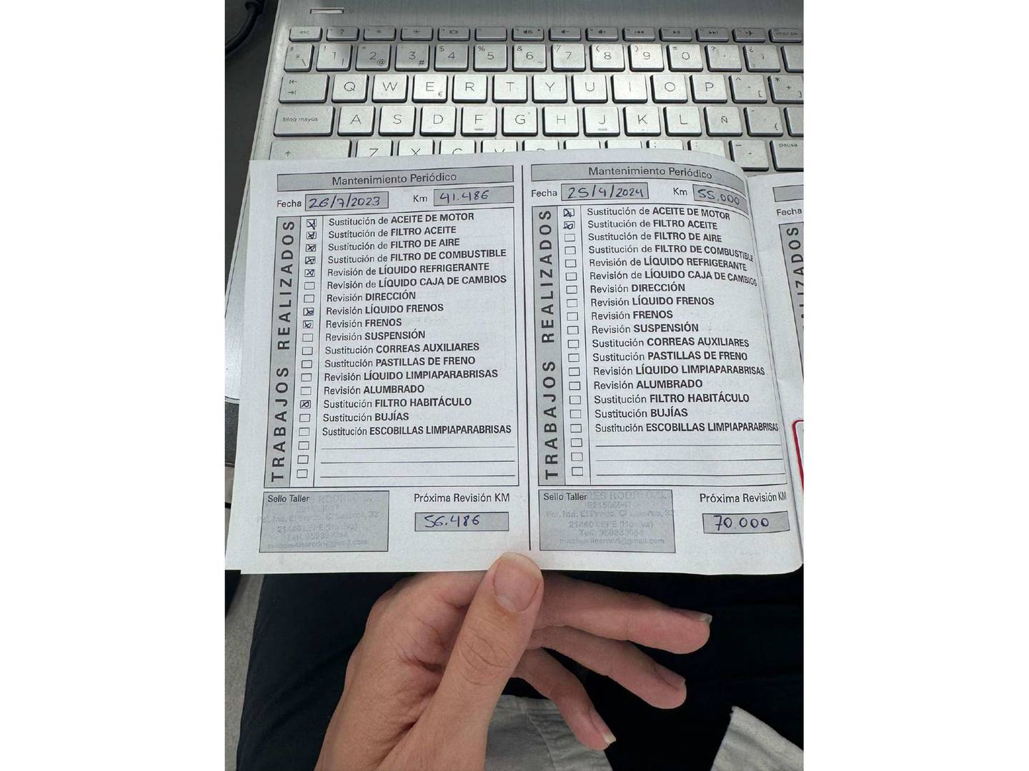 Foto del mantenimiento del Nissan Navara Nissan Navara PickUp 2.3 dCi Doble Cabina Acenta (163 CV)