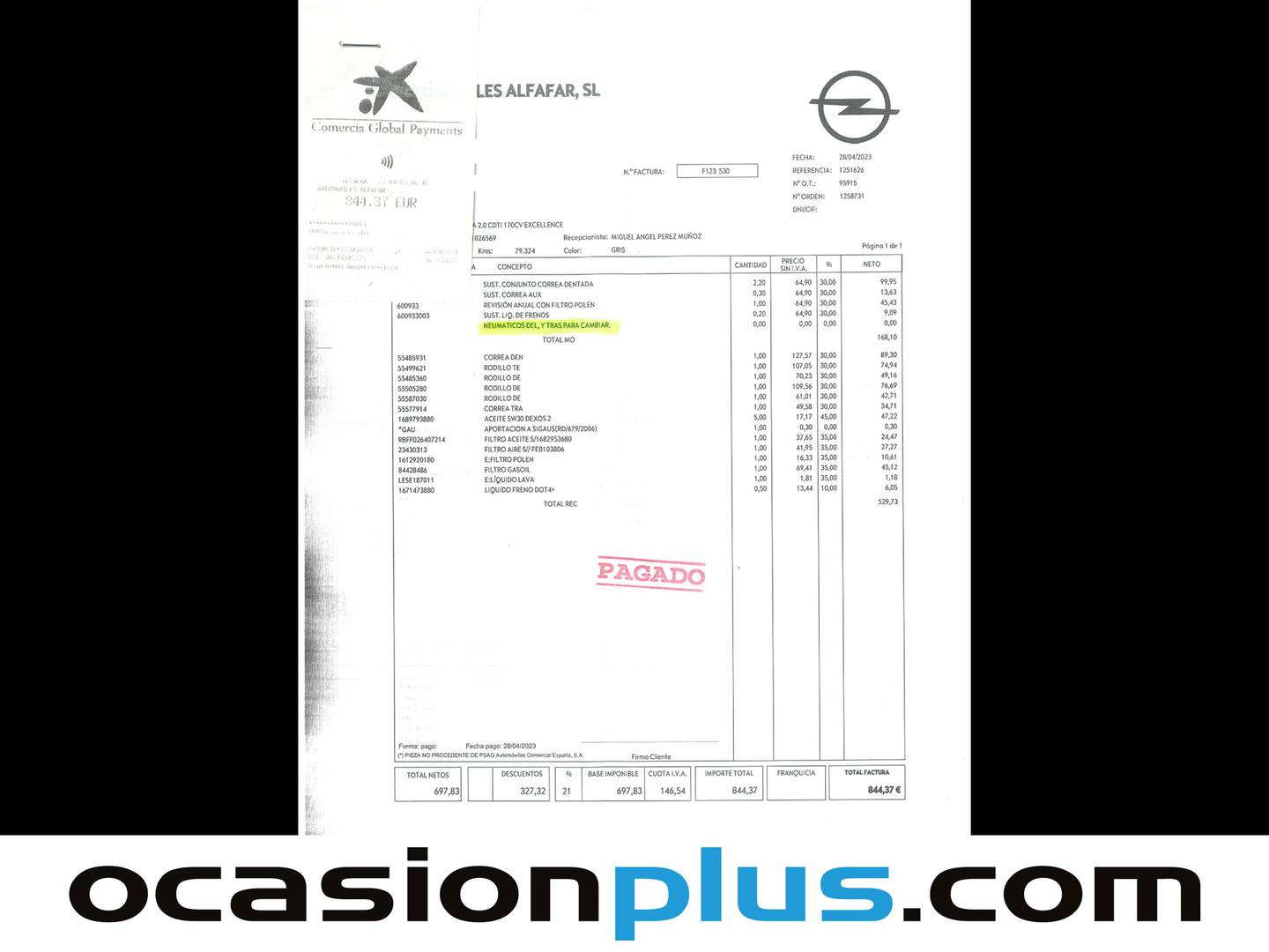 Foto del mantenimiento del Opel Insignia Opel Insignia GS 2.0 CDTI Turbo D Excellence Auto (170 CV)