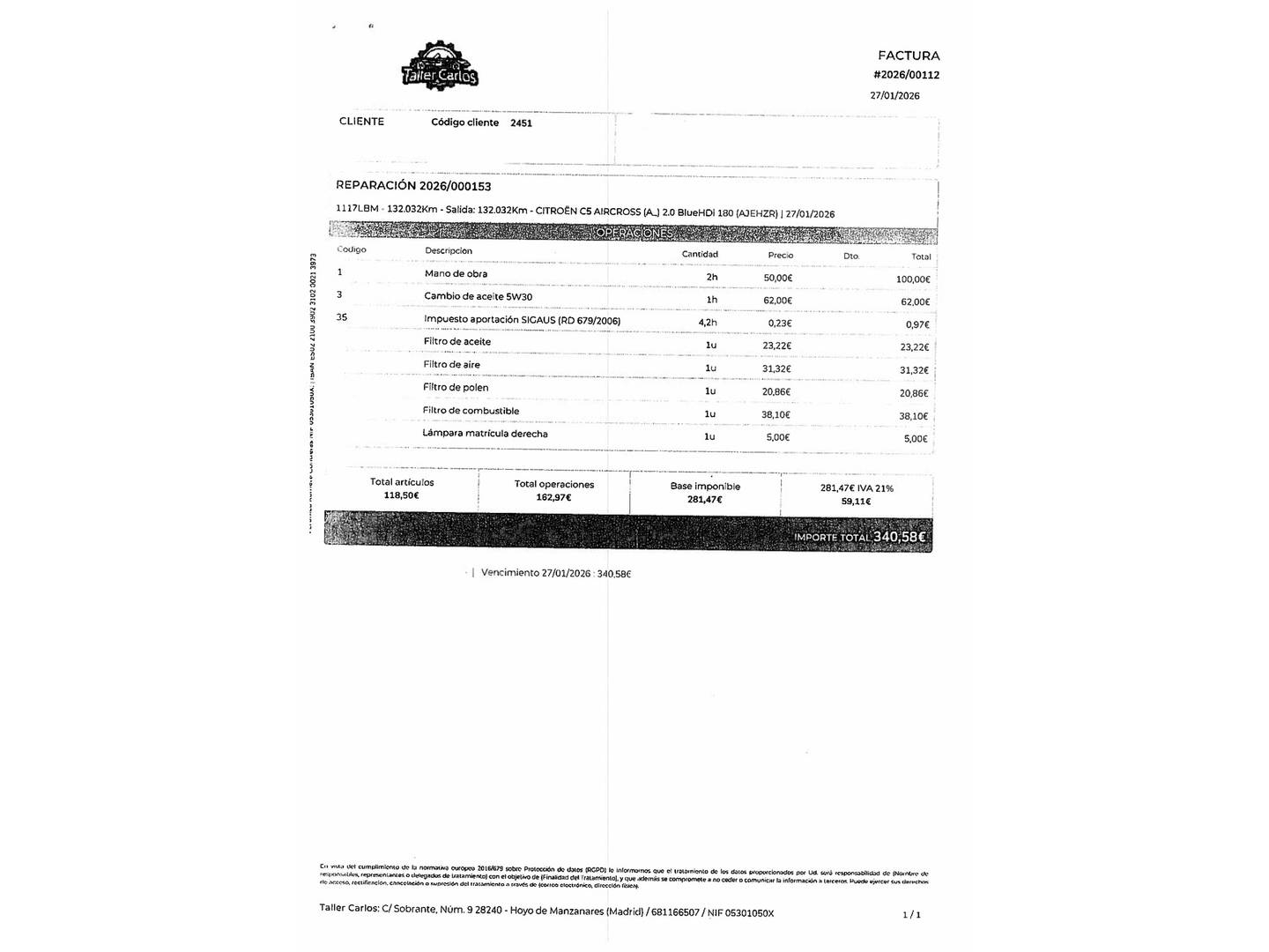 Citroën C5 Aircross Citroën C5 Aircross BlueHdi 180 S&S Shine EAT8 (177 CV) 177cv