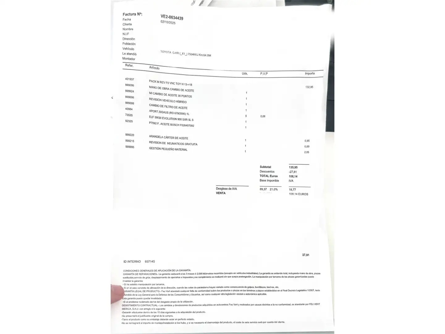 Foto Toyota C-HR Toyota C-HR 1.8 125H Advance (122 CV)