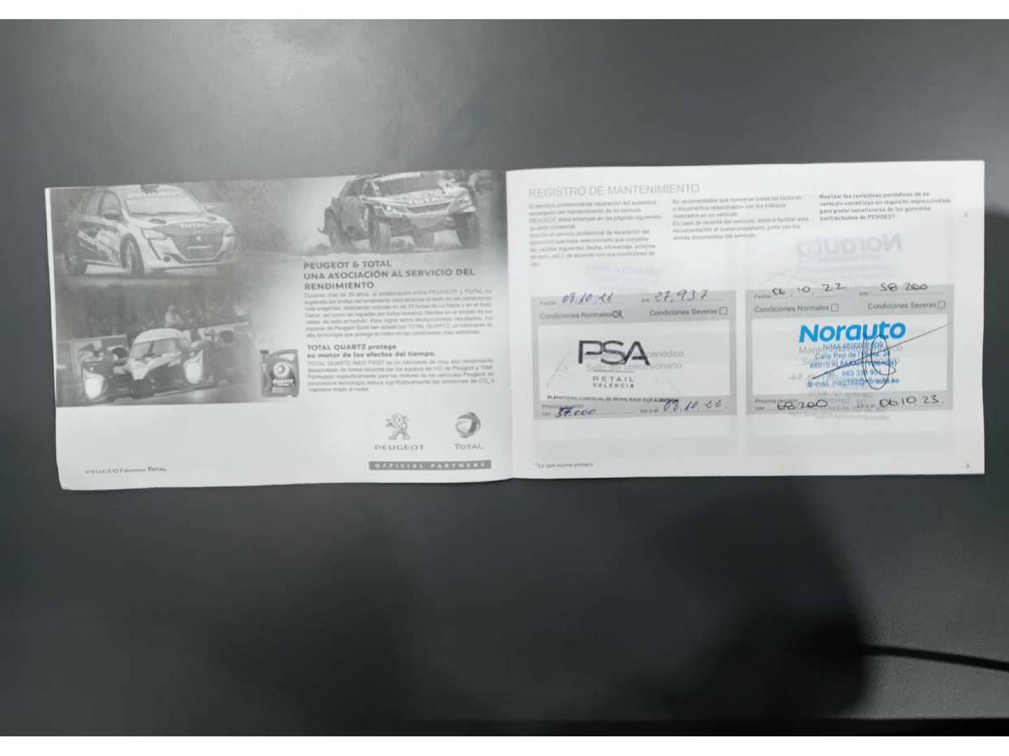 Foto del mantenimiento del Peugeot Rifter Peugeot Rifter BlueHDi 130 Allure Standard (130 CV)