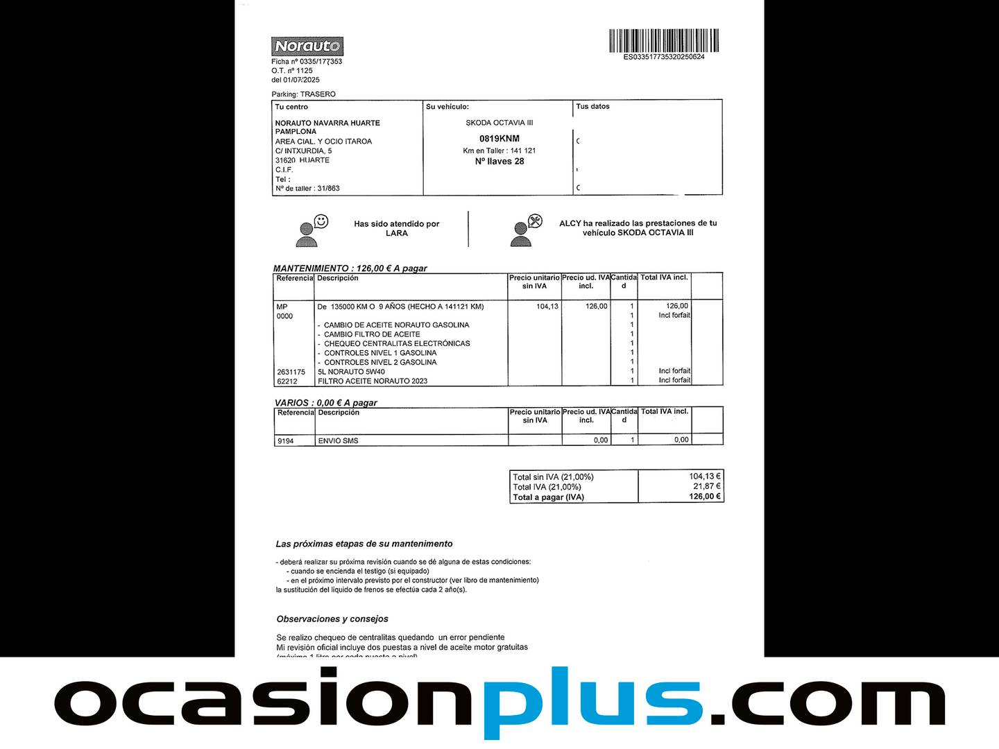 Foto Skoda Octavia Skoda Octavia 1.4 TSI Like  (150 CV)