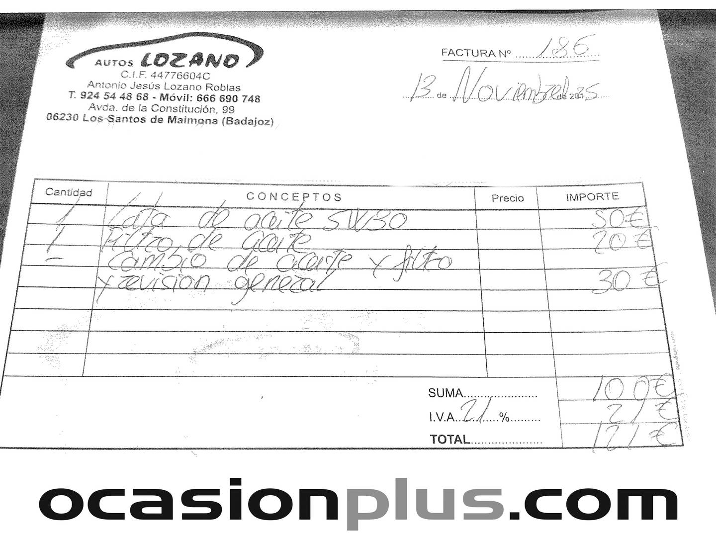 Foto del mantenimiento del Volvo V40 Volvo V40 D2 Momentum (120 CV)