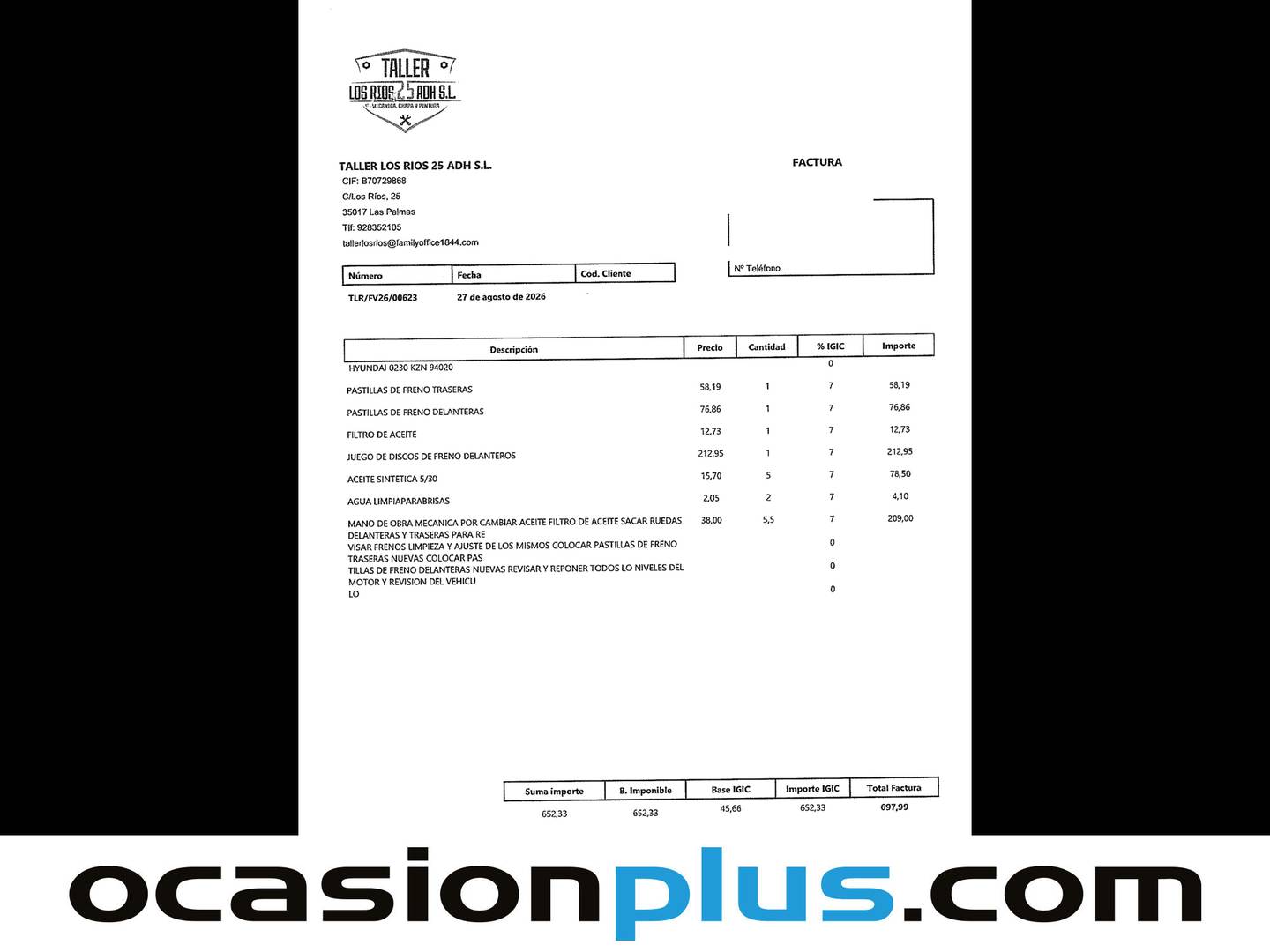 Foto del mantenimiento del Hyundai Tucson Hyundai Tucson 1.6 GDI BE Klass 4x2 (132 CV)