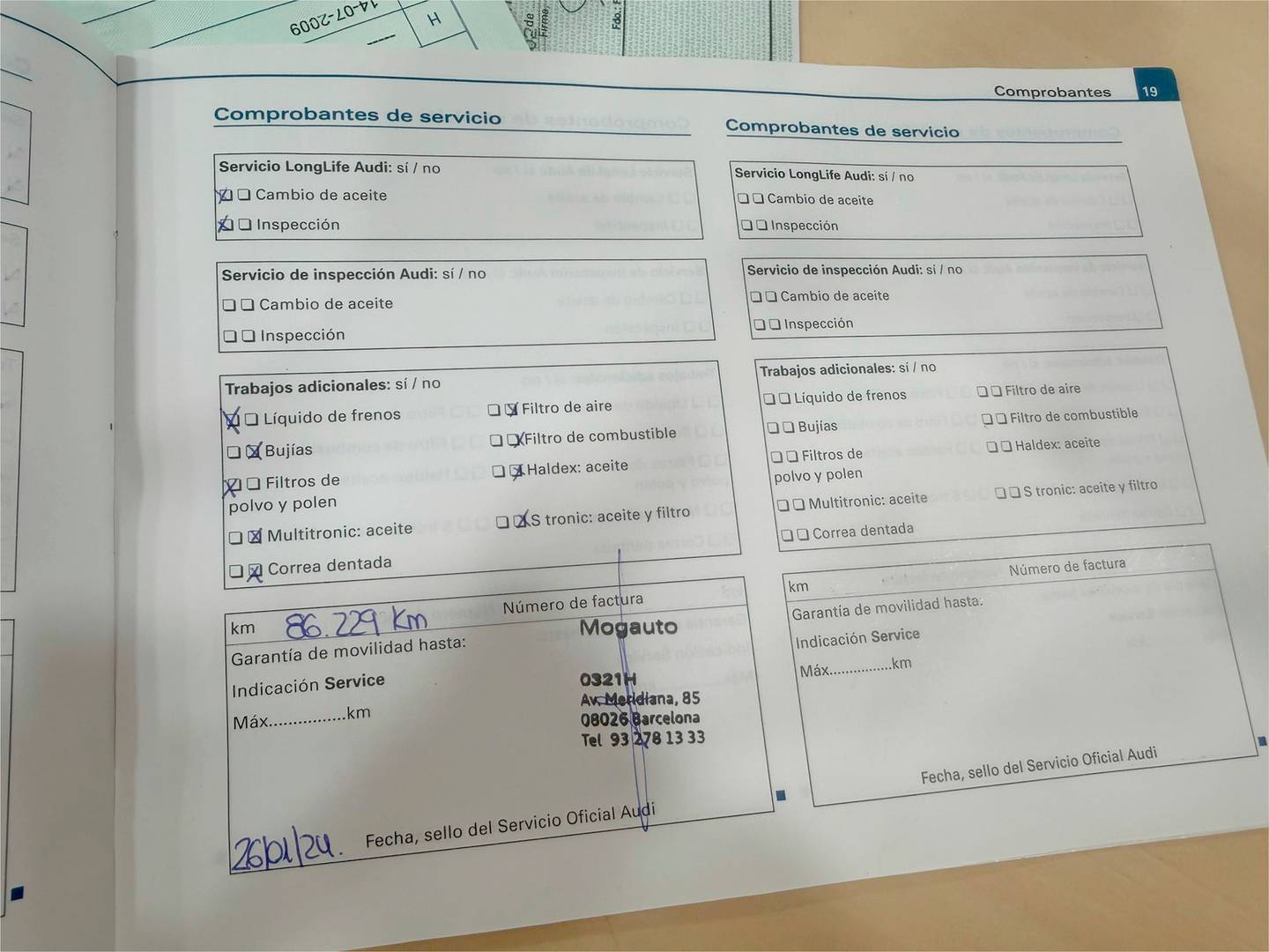 Foto del mantenimiento del Audi A6 Audi A6 3.0 TDI quattro (233 CV) tiptronic