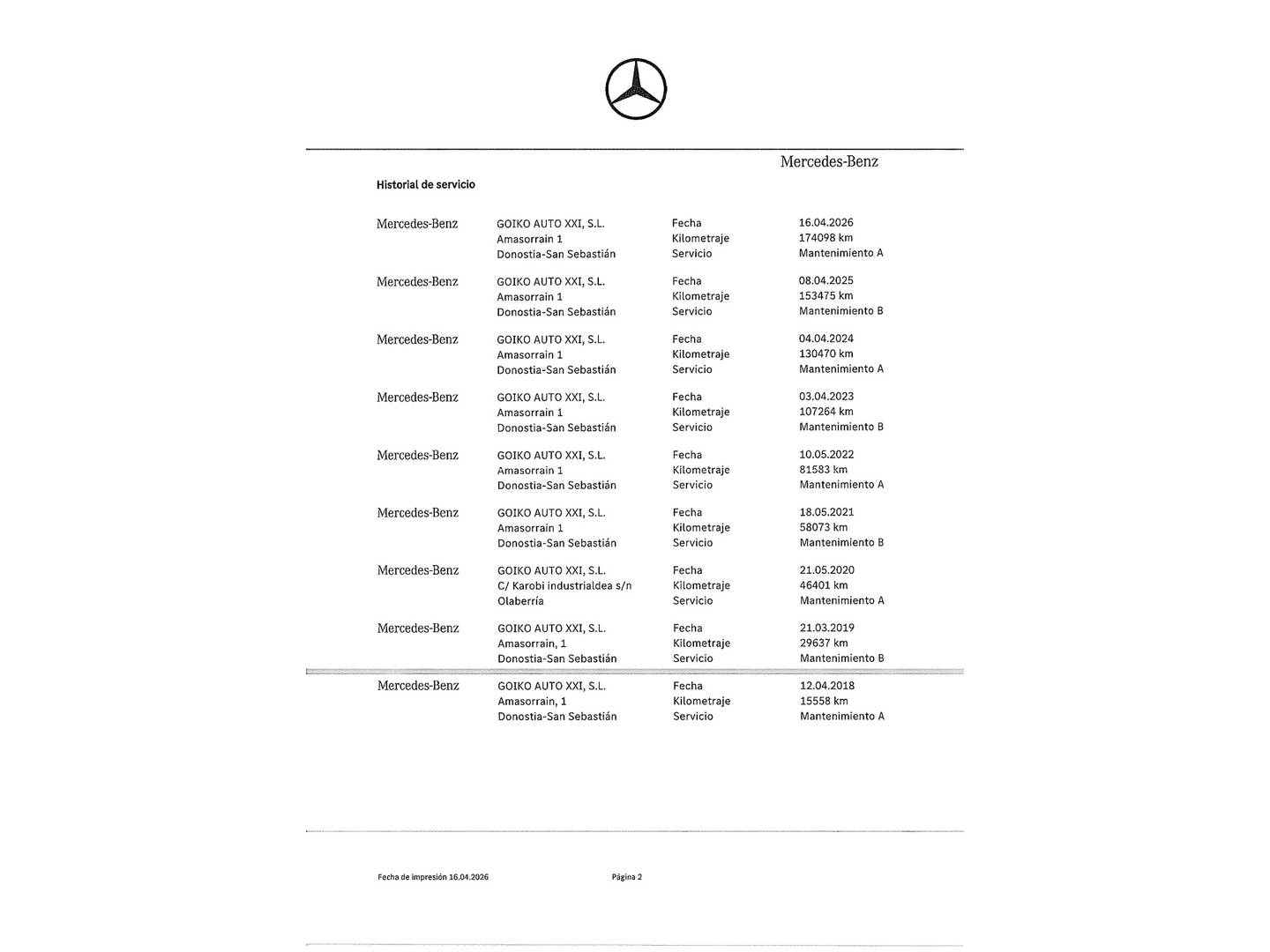Foto del mantenimiento del Mercedes Clase GLC Mercedes GLC GLC 350 e 4Matic (320 CV)
