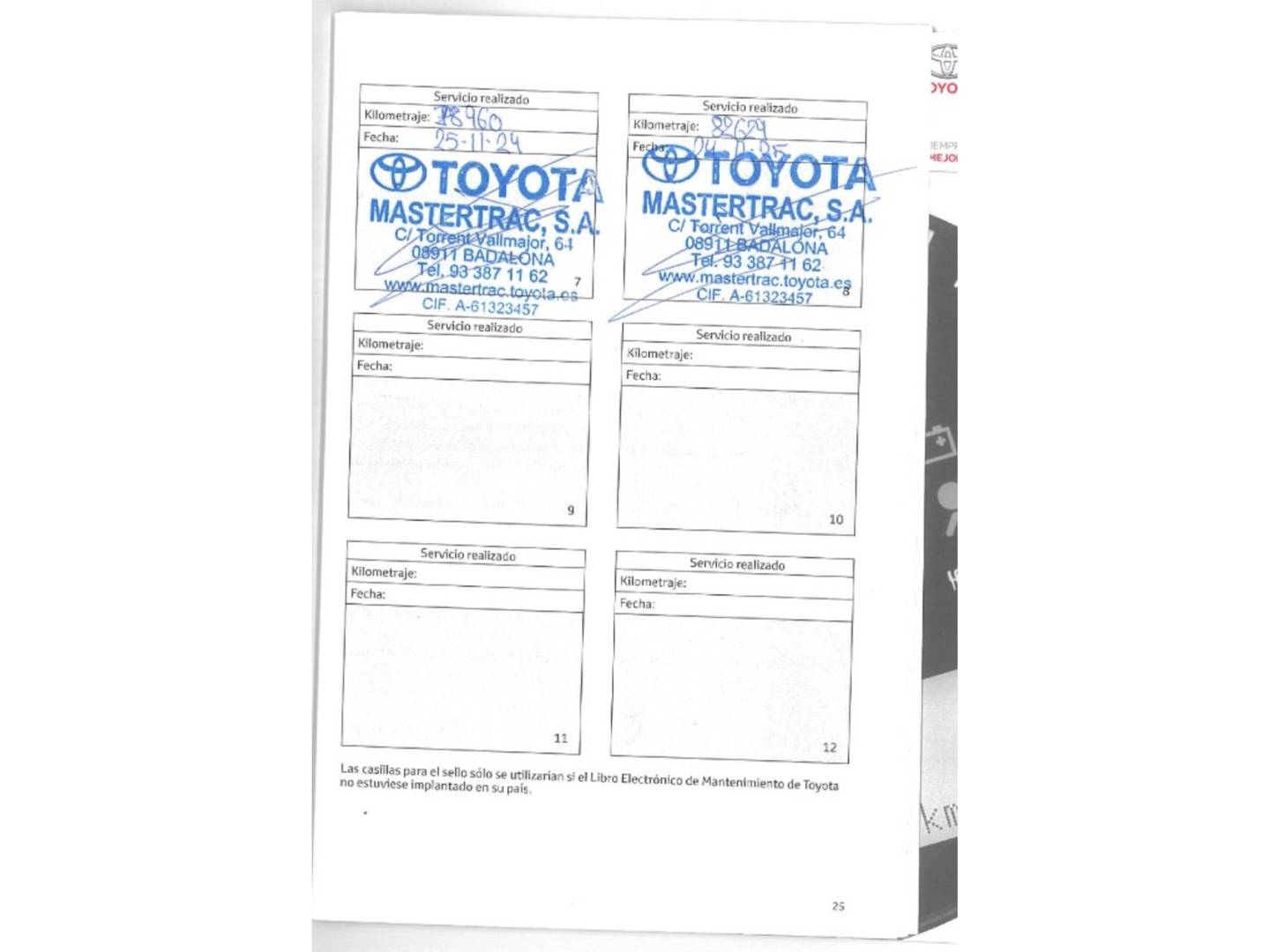 Foto del mantenimiento del Toyota Rav4 Toyota Rav4 2.5l hybrid Feel! 2WD (197 CV)