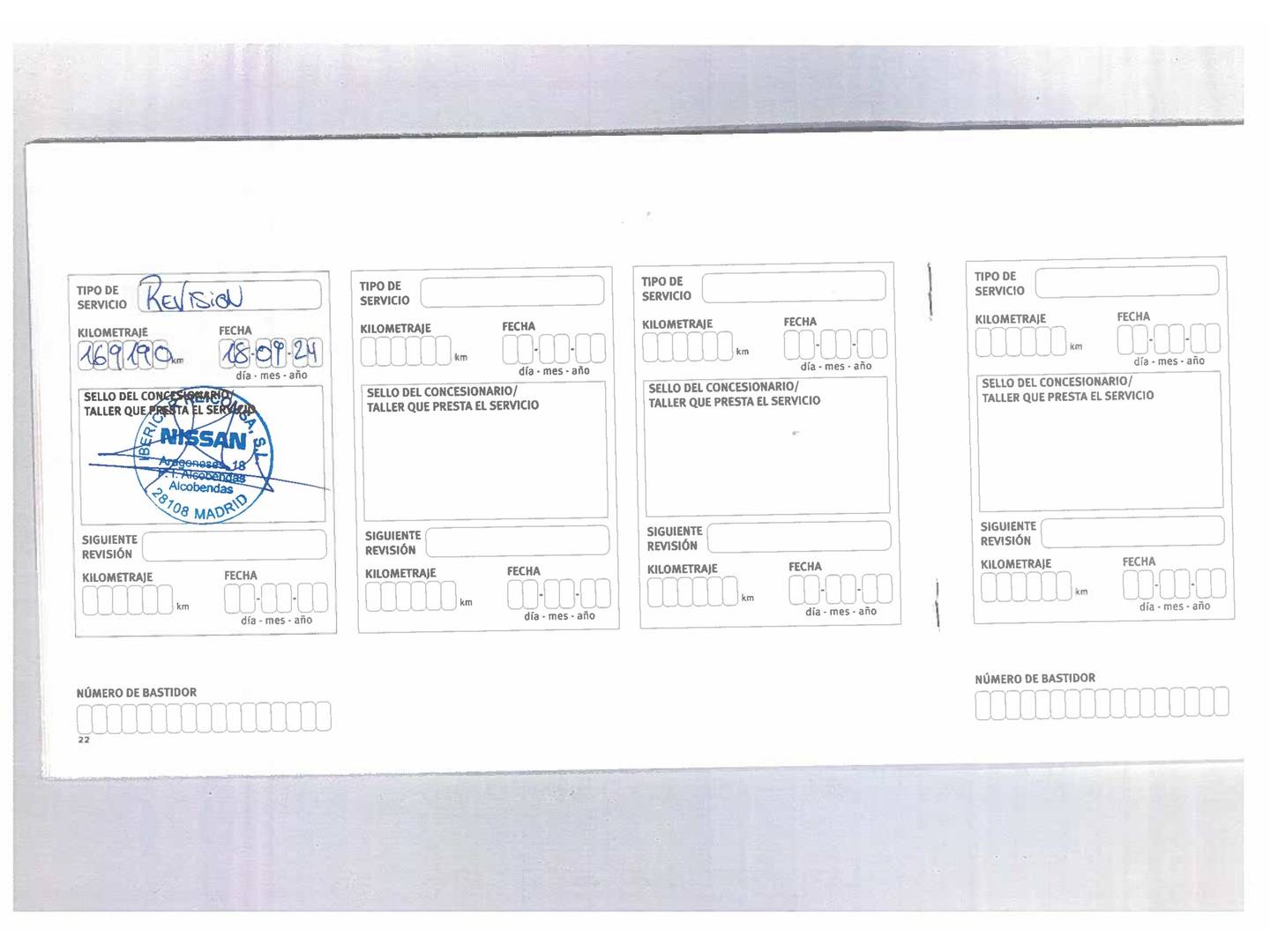 Foto del mantenimiento del Nissan QASHQAI Nissan Qashqai dCi 130 Black Edition (130 CV)