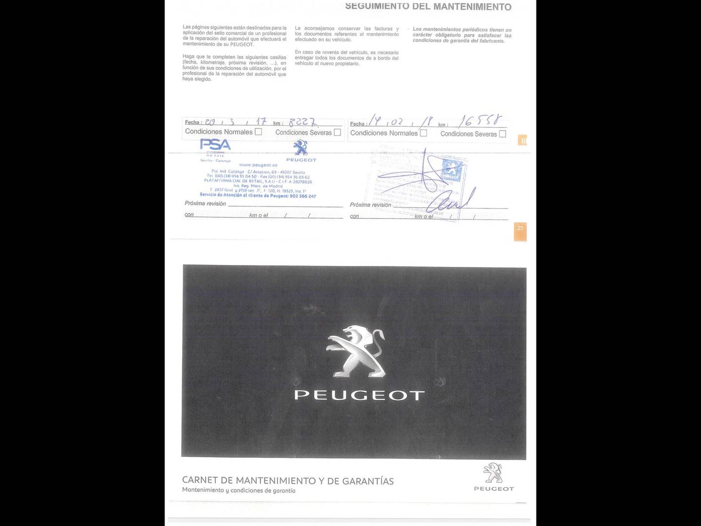Foto del mantenimiento del Peugeot 308 Peugeot 308 PureTech 130 S&S Style (130 CV)