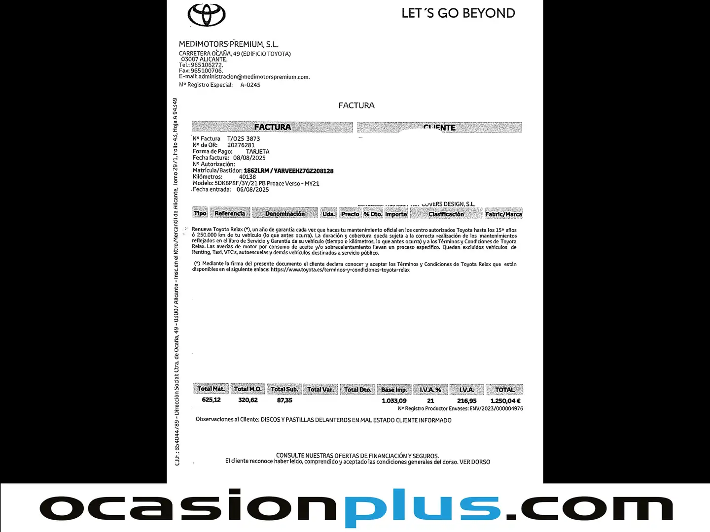 Foto Toyota Proace Verso Toyota Proace Verso 2.0D VIP L2 Auto (177 CV) 7 Plazas