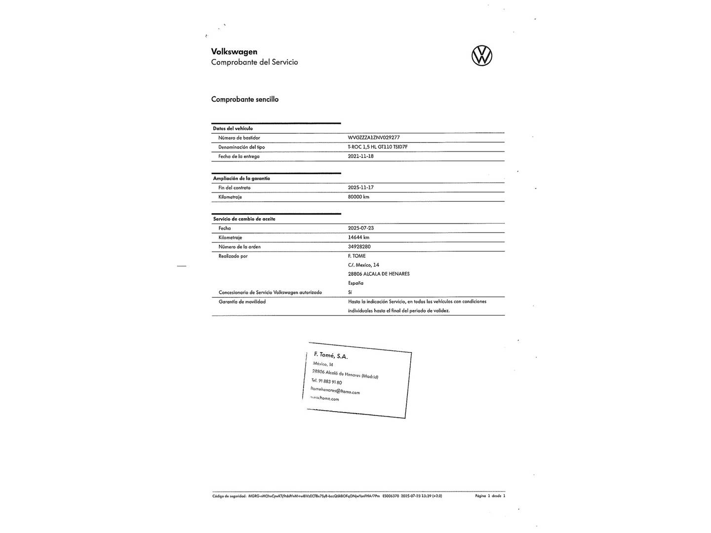 Volkswagen T-Roc Volkswagen T-Roc Sport 1.5 TSI (150 CV) DSG automático