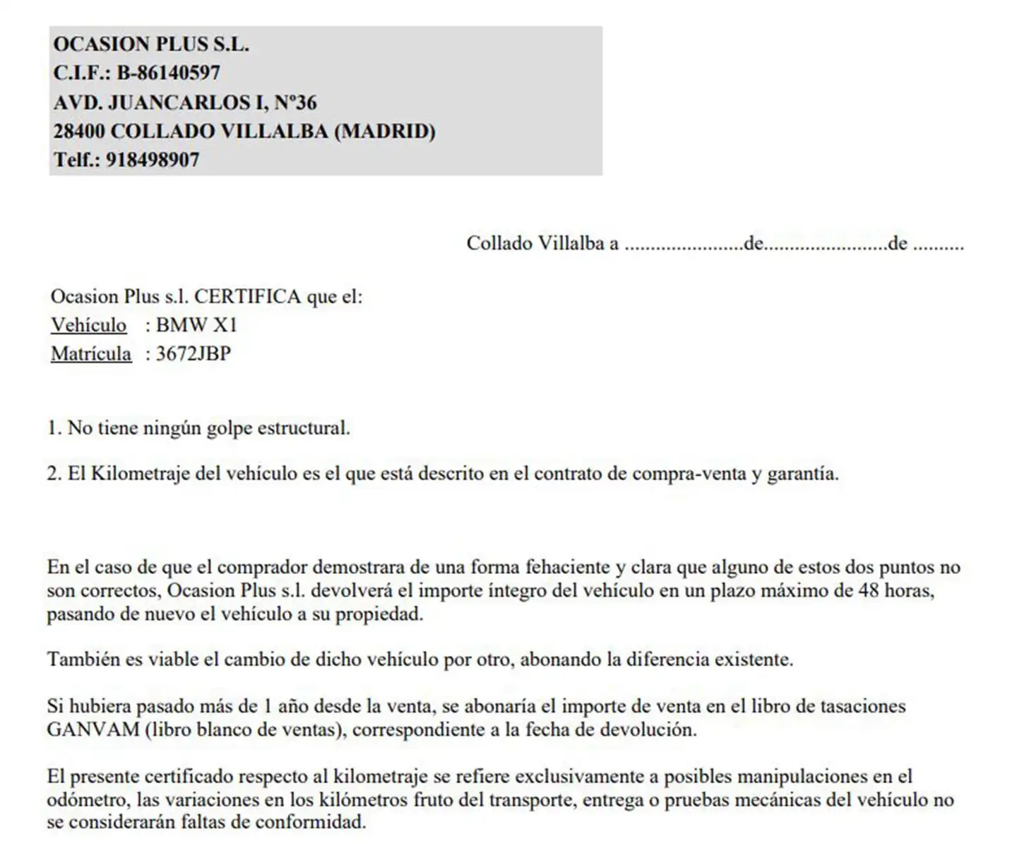 Certificado